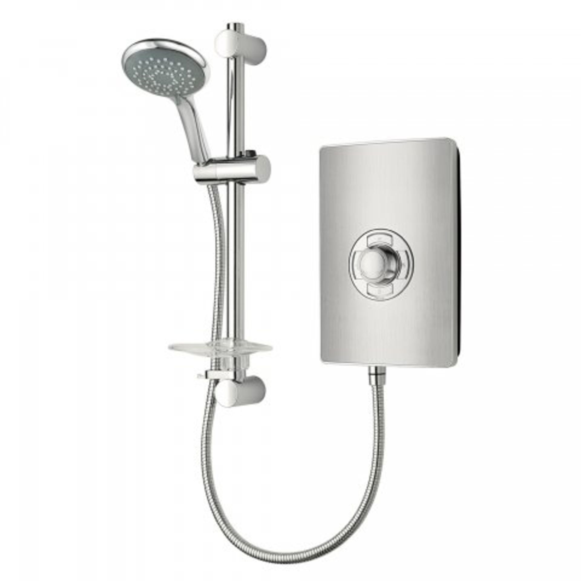 (M25) Triton Aspirante Brushed Steel Electric Shower 8.5kW. RRP £349.99. These sleek electric - Image 4 of 4