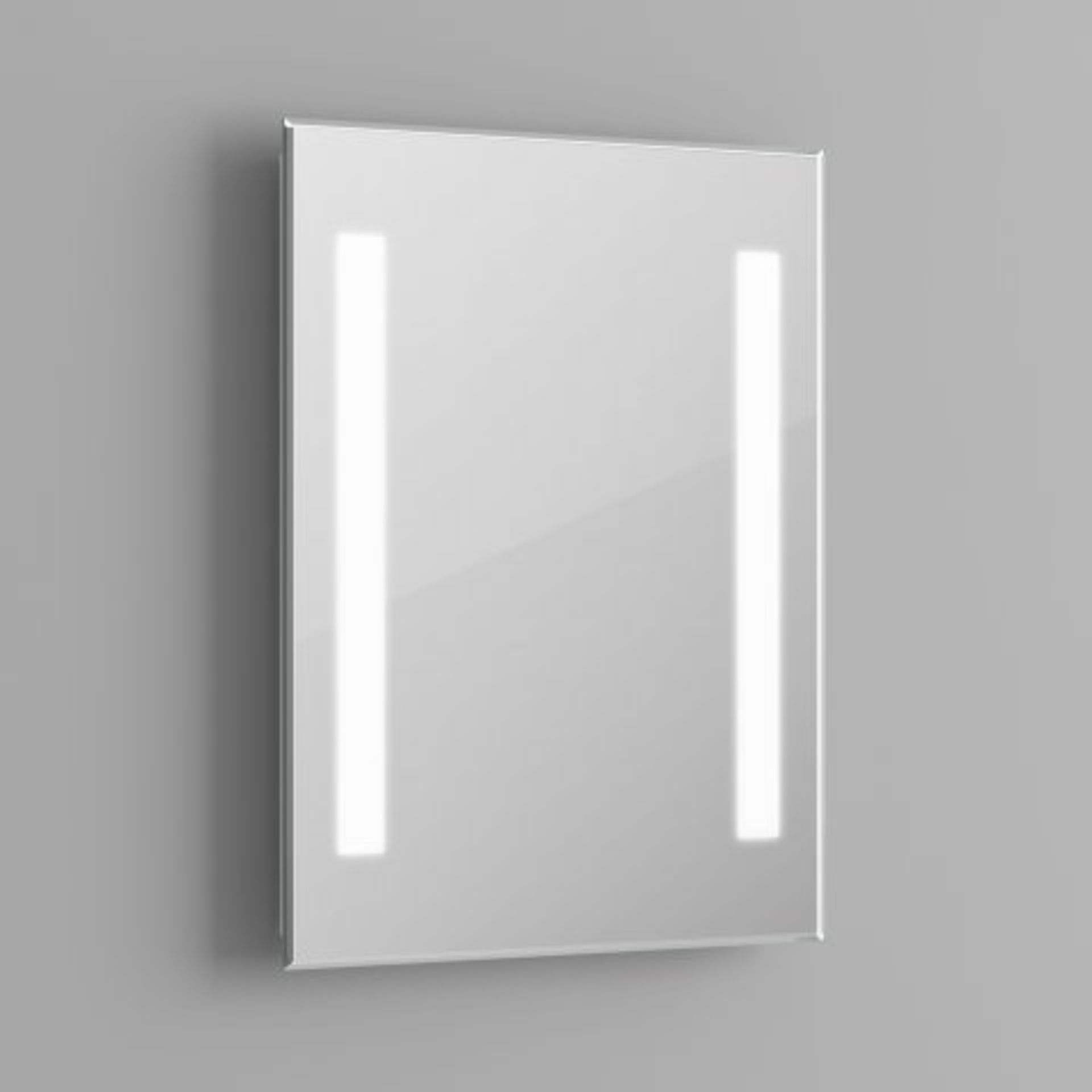 (M22) 450x600mm Omega Illuminated LED Mirror. RRP £249.99. Rectangular mirror with smart edges, - Image 2 of 3