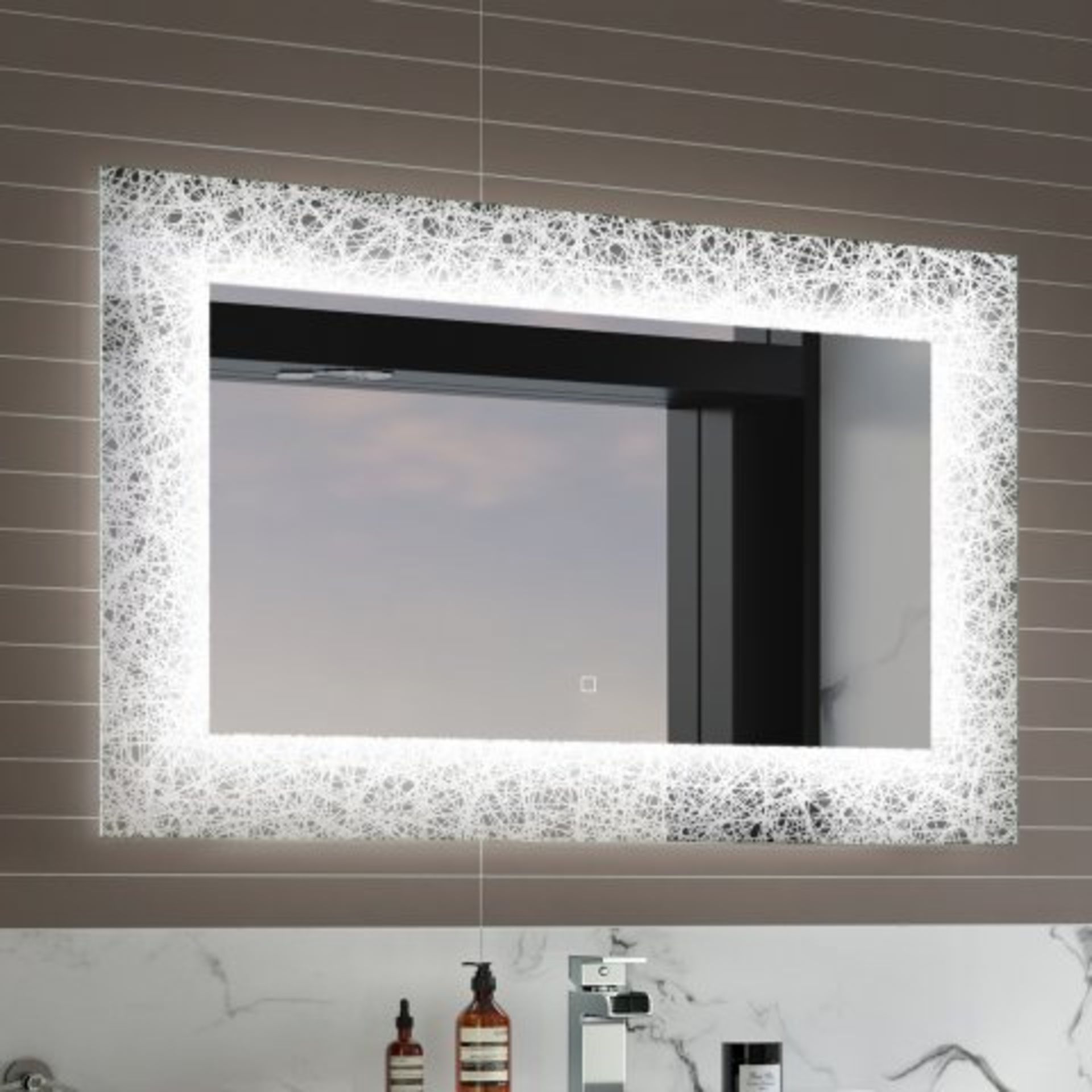 (M2) 600x900mm Galactic Designer Illuminated LED Mirror - Switch Control Light up your bathroom with