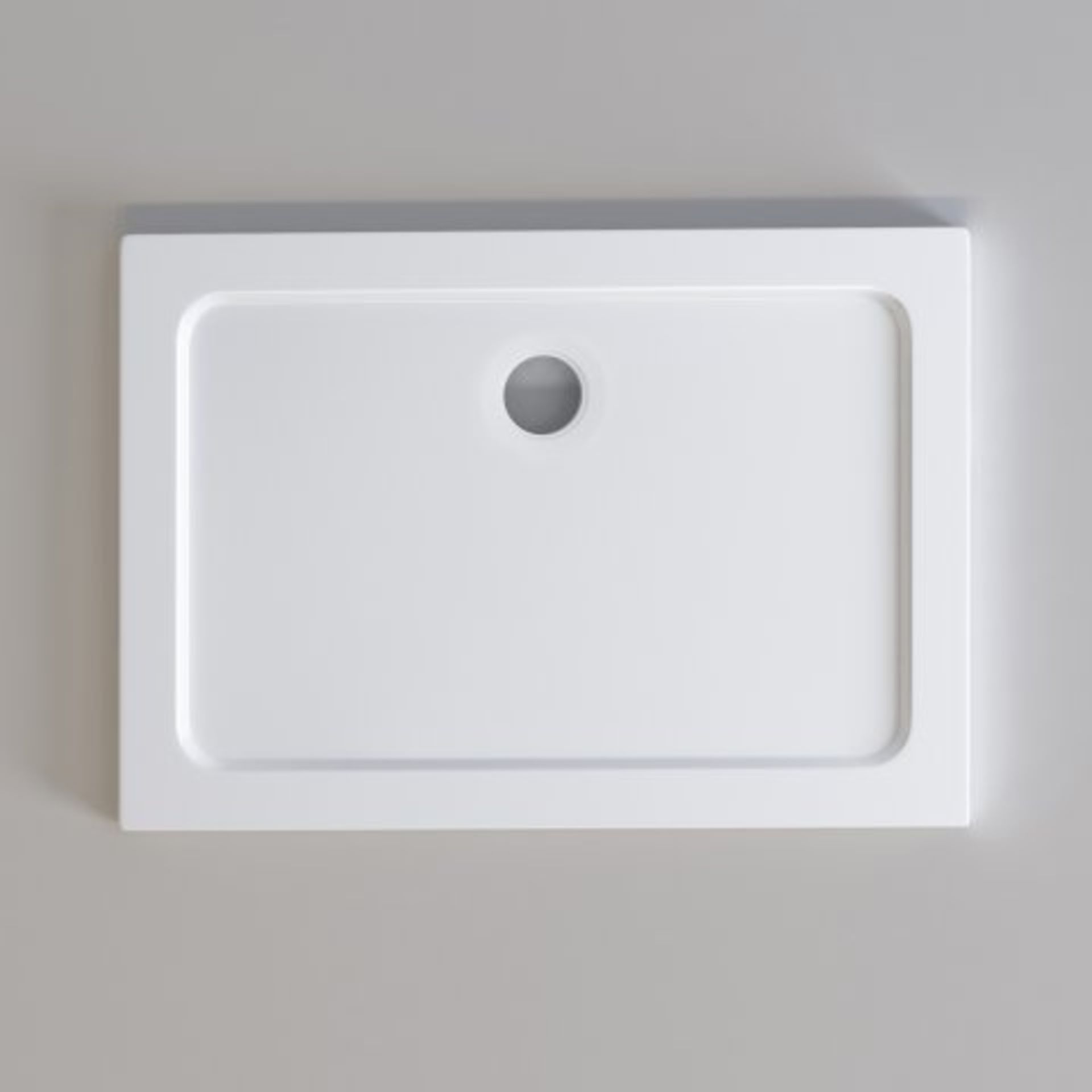 (M35) 1000x700mm Rectangular Ultra Slim Stone Shower Tray. RRP £249.99. Our brilliant white trays - Image 2 of 2