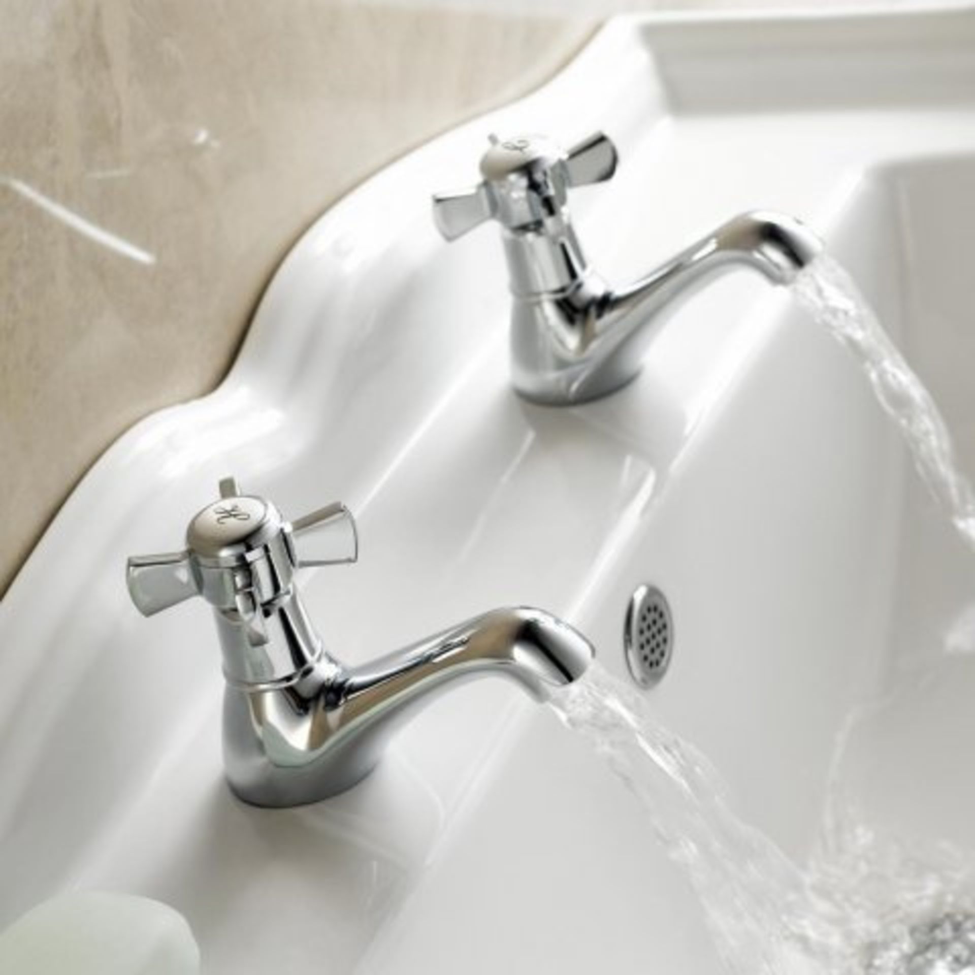 (M56) Alamere Traditional Hot and Cold Basin Taps Our great range of traditional taps are perfect - Image 2 of 3