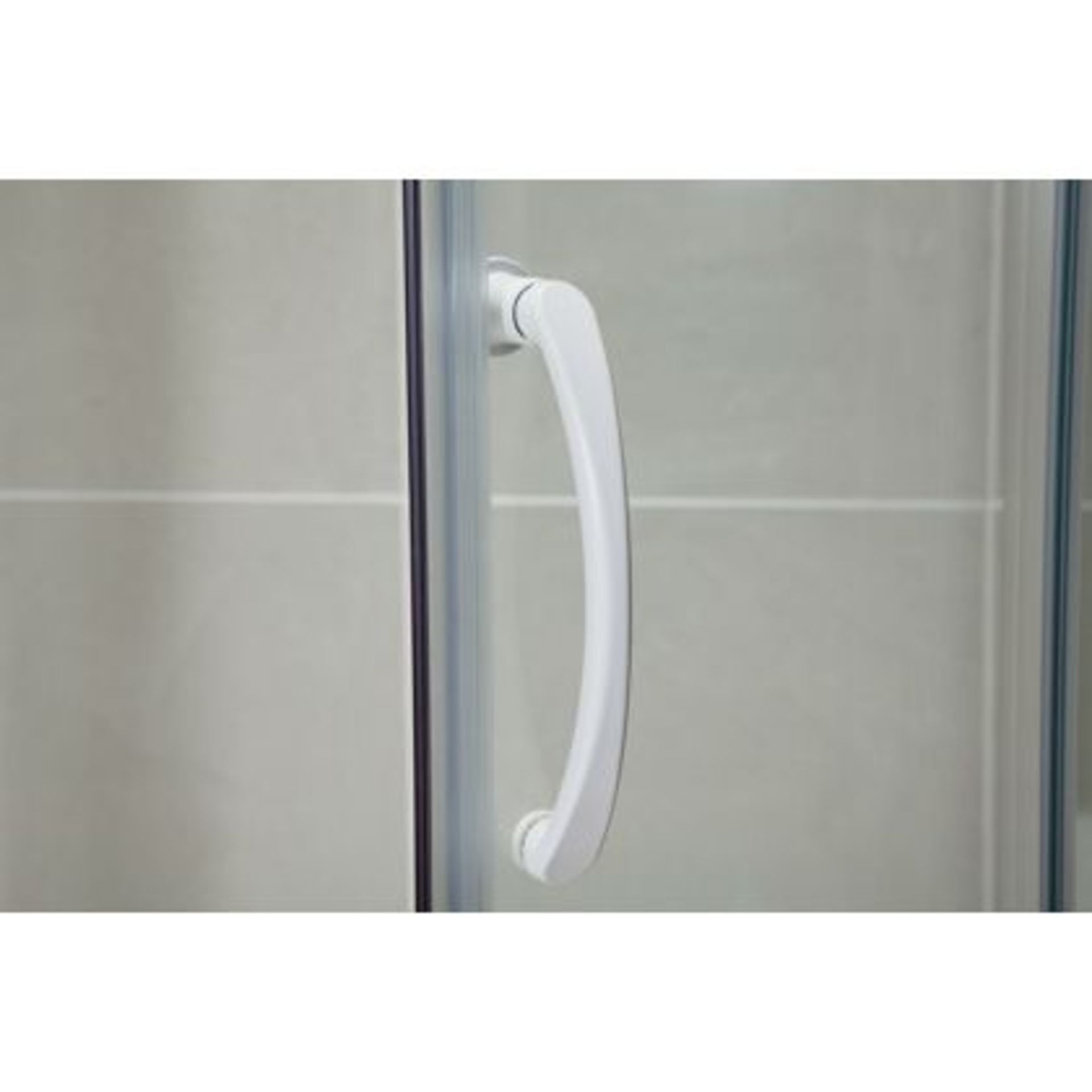 (AAA145) Aqualux Crystal Slider Recess Shower Enclosure - 1000mm. RRP £238.99. Brand New & Sealed. - Image 3 of 3