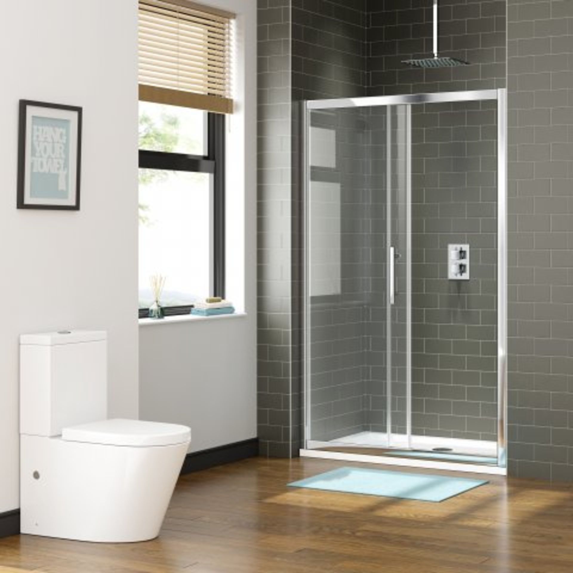 (M30) 1200mm - 8mm - Premium EasyClean Sliding Shower Door Premium Design Our Premium 8mm Shower - Image 3 of 4