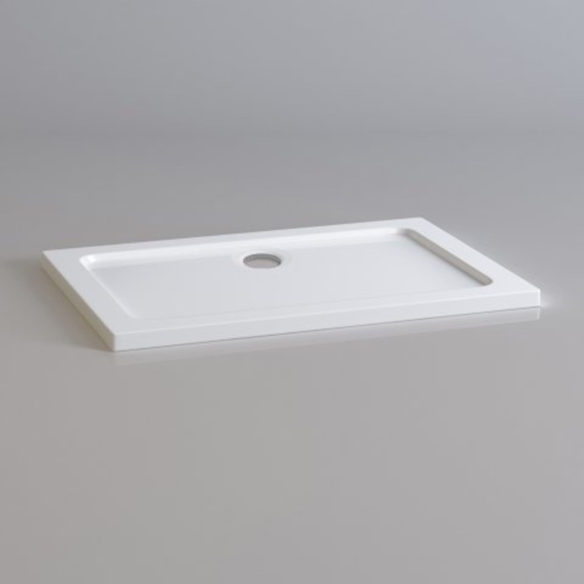 (M35) 1000x700mm Rectangular Ultra Slim Stone Shower Tray. RRP £249.99. Our brilliant white trays