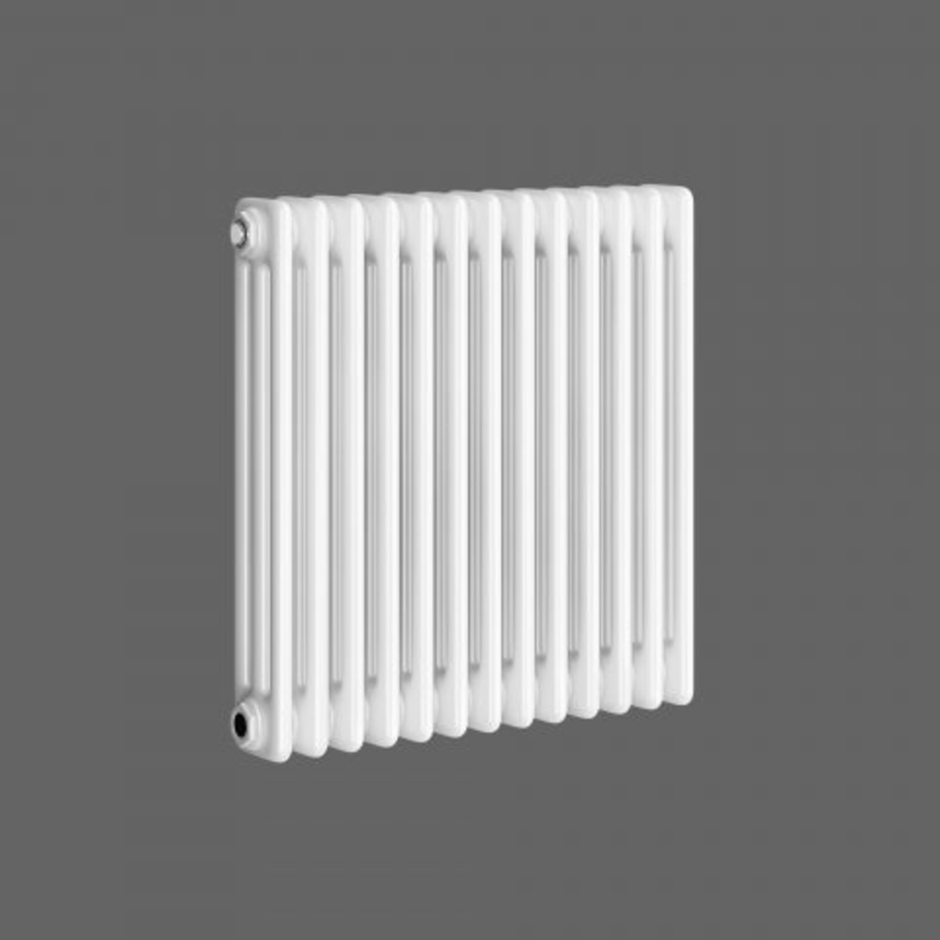 (M15) 600x600mm White Triple Panel Horizontal Colosseum Radiator - Roma Premium Classic Touch For - Image 3 of 5