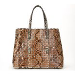 HB576 ALAIA Perforated Shopper