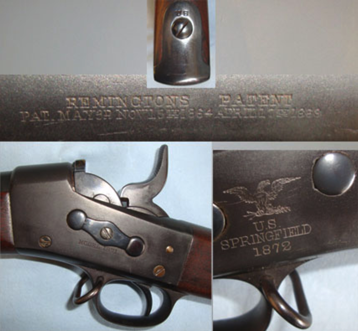 ORIGINAL,1872 Dated, U.S. Army Marked Model 1871 Remington Military Calibre Service Rifle - Image 2 of 3