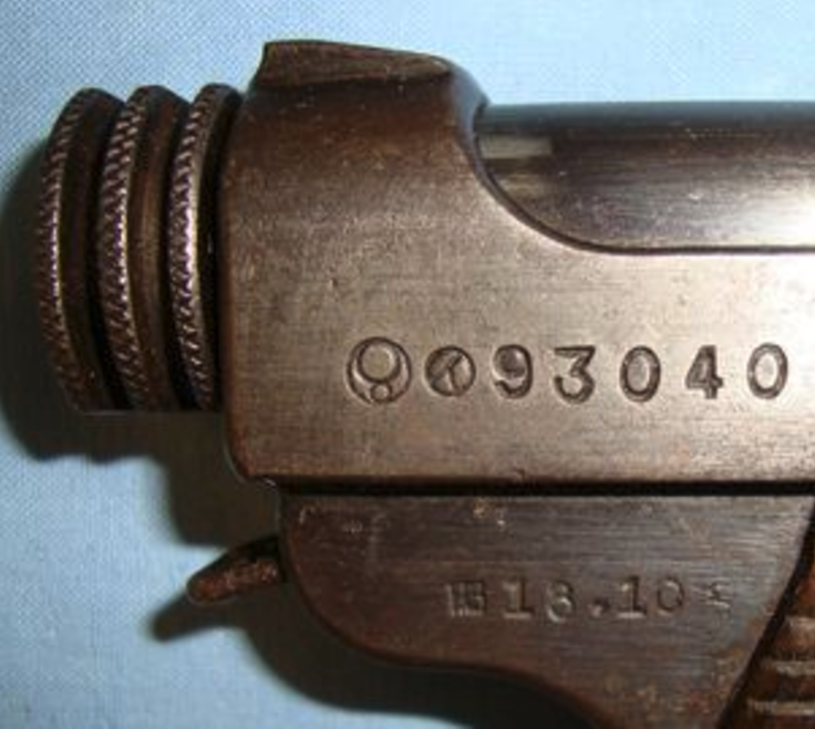 WW2, 1943, Toriimatsu Branch Of Nagoya Arsenal First Series Japanese 8mm Semi Automatic Pistol - Image 3 of 3