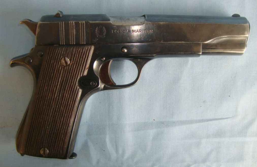 Falklands War Era, Argentina, Marine Police, Ballester-Molina Hafdasa(Colt 1911).45 Calibre Pistol