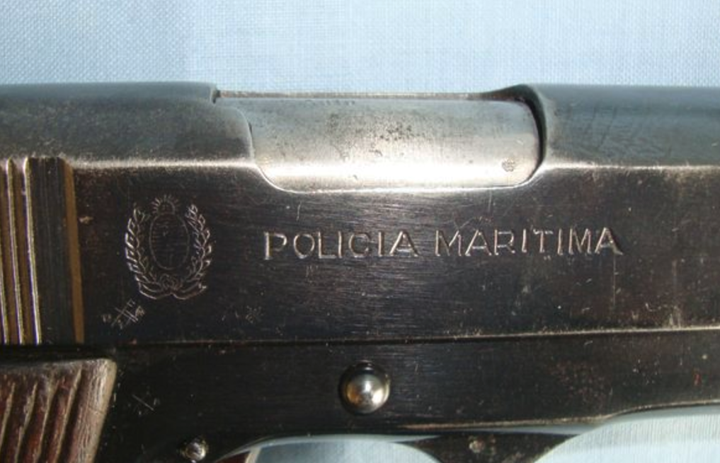 Falklands War Era, Argentina, Marine Police, Ballester-Molina Hafdasa(Colt 1911).45 Calibre Pistol - Image 2 of 3