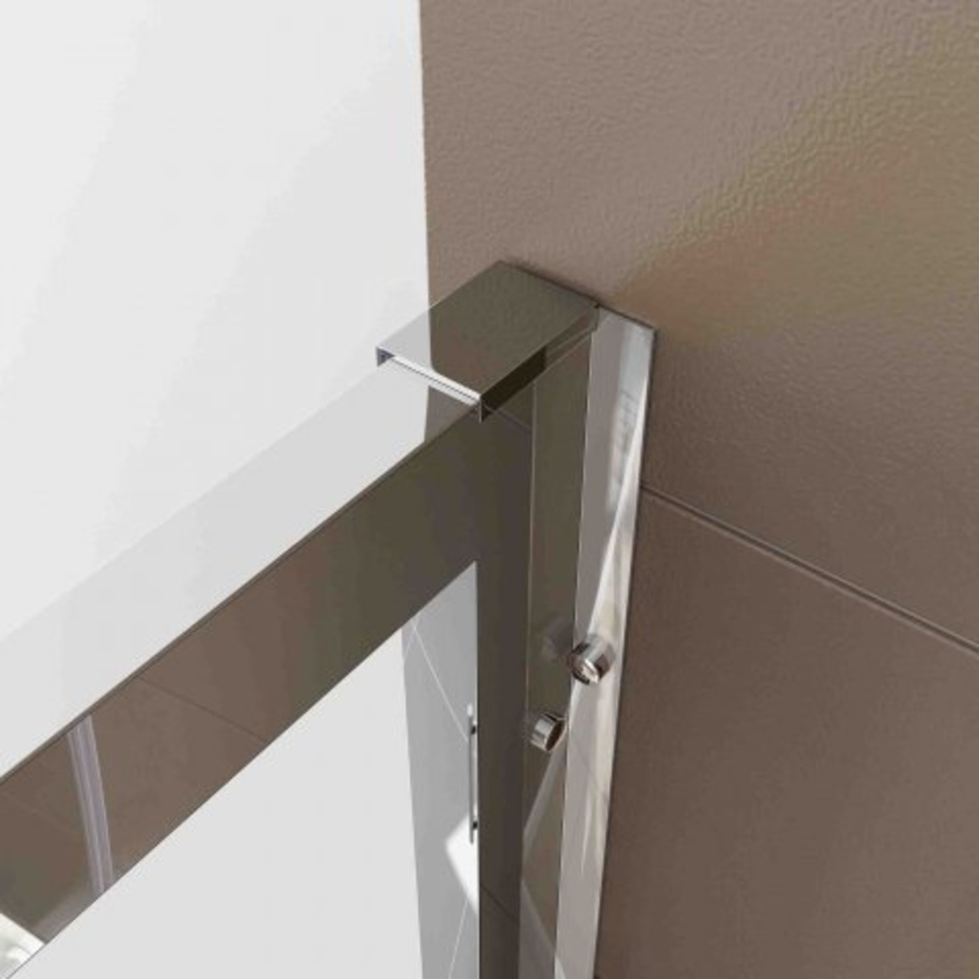 (C47) 760mm - 6mm - Elements Pivot Shower Door. RRP £299.99. Essential Design Our standard range - Image 4 of 4