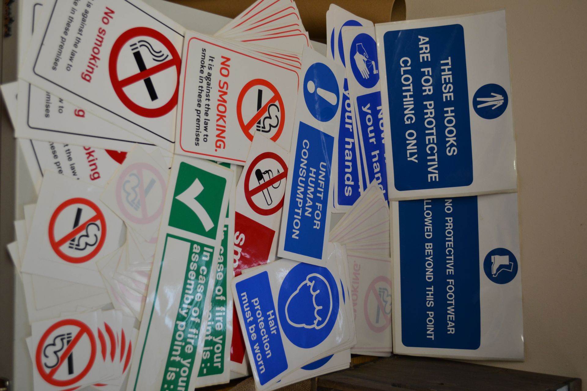 Quantity of factory/office sticker notices