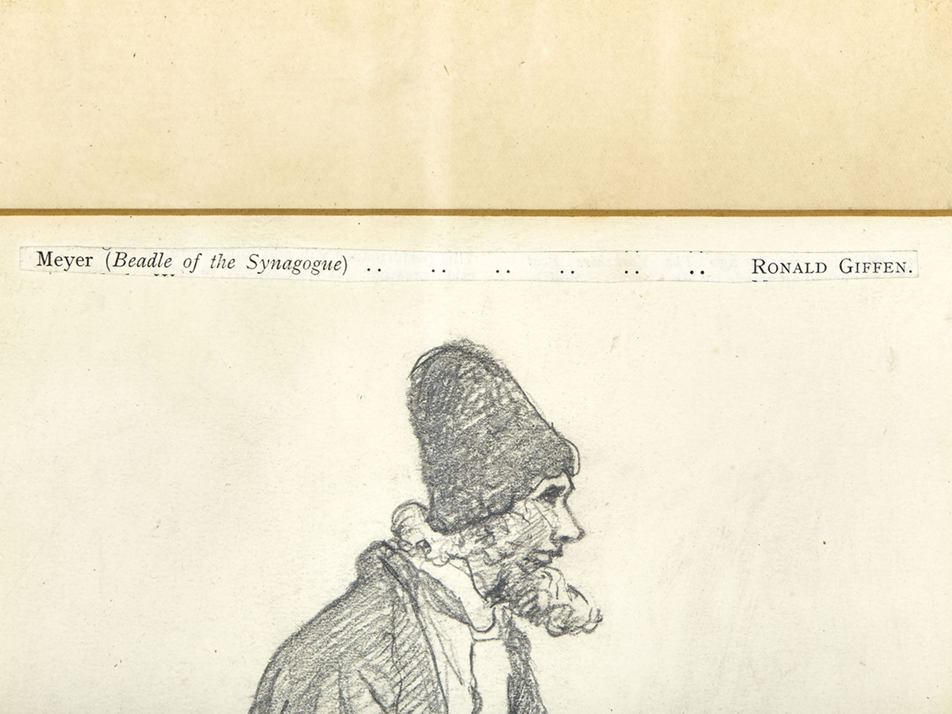 THE DYBBUK', DRAWING OF MEYER, DATED 1927 - Image 3 of 5
