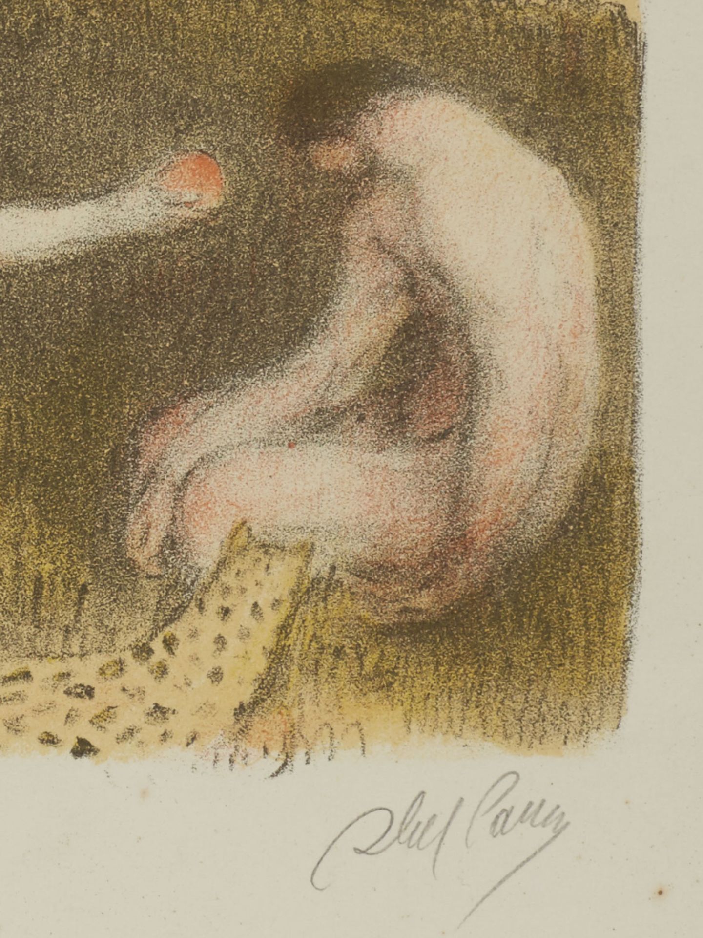 HANDMADE PRINT OF ADAM AND EVE, SIGNED PARRY, 20TH C. - Image 4 of 7