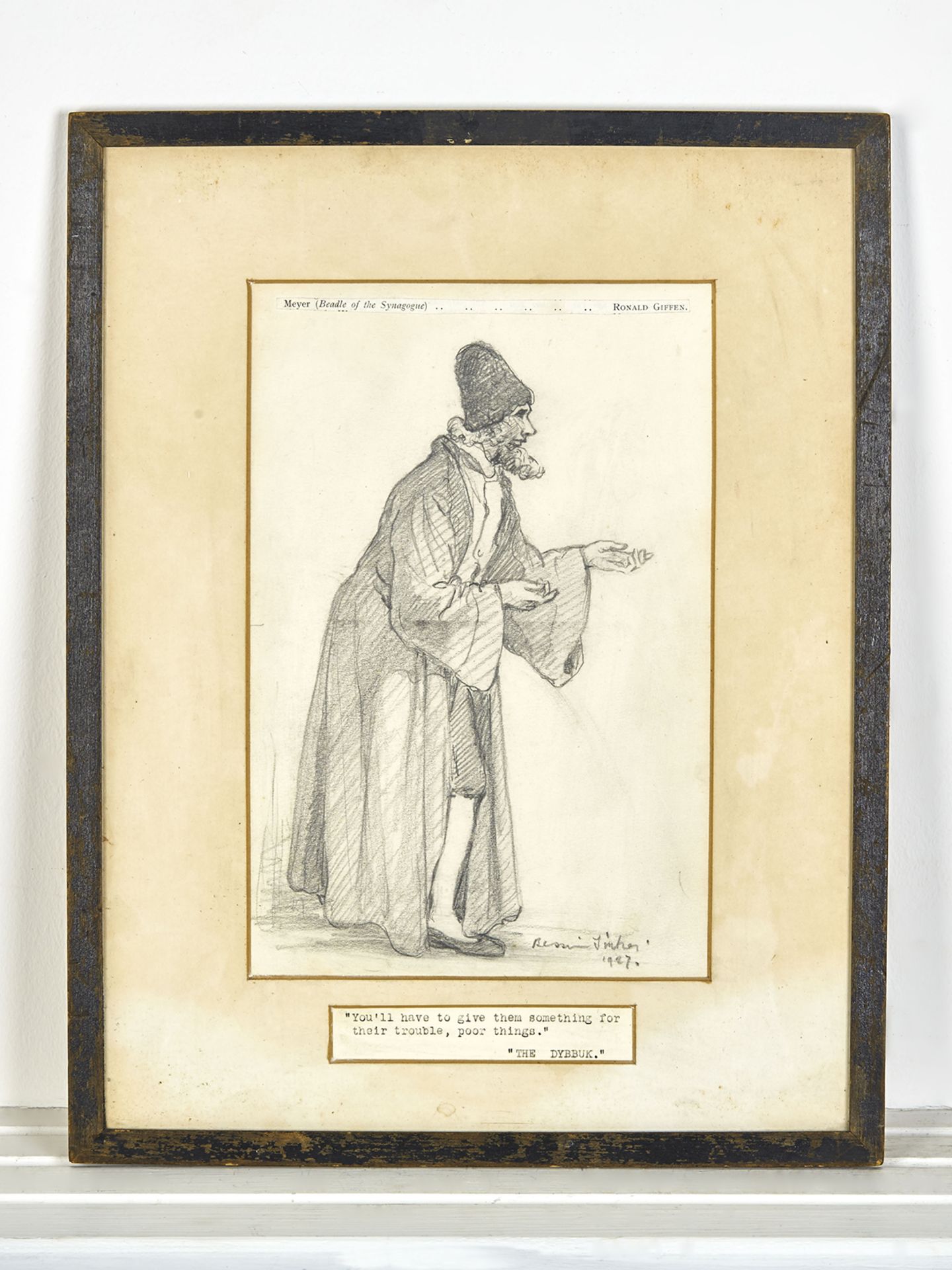 THE DYBBUK', DRAWING OF MEYER, DATED 1927