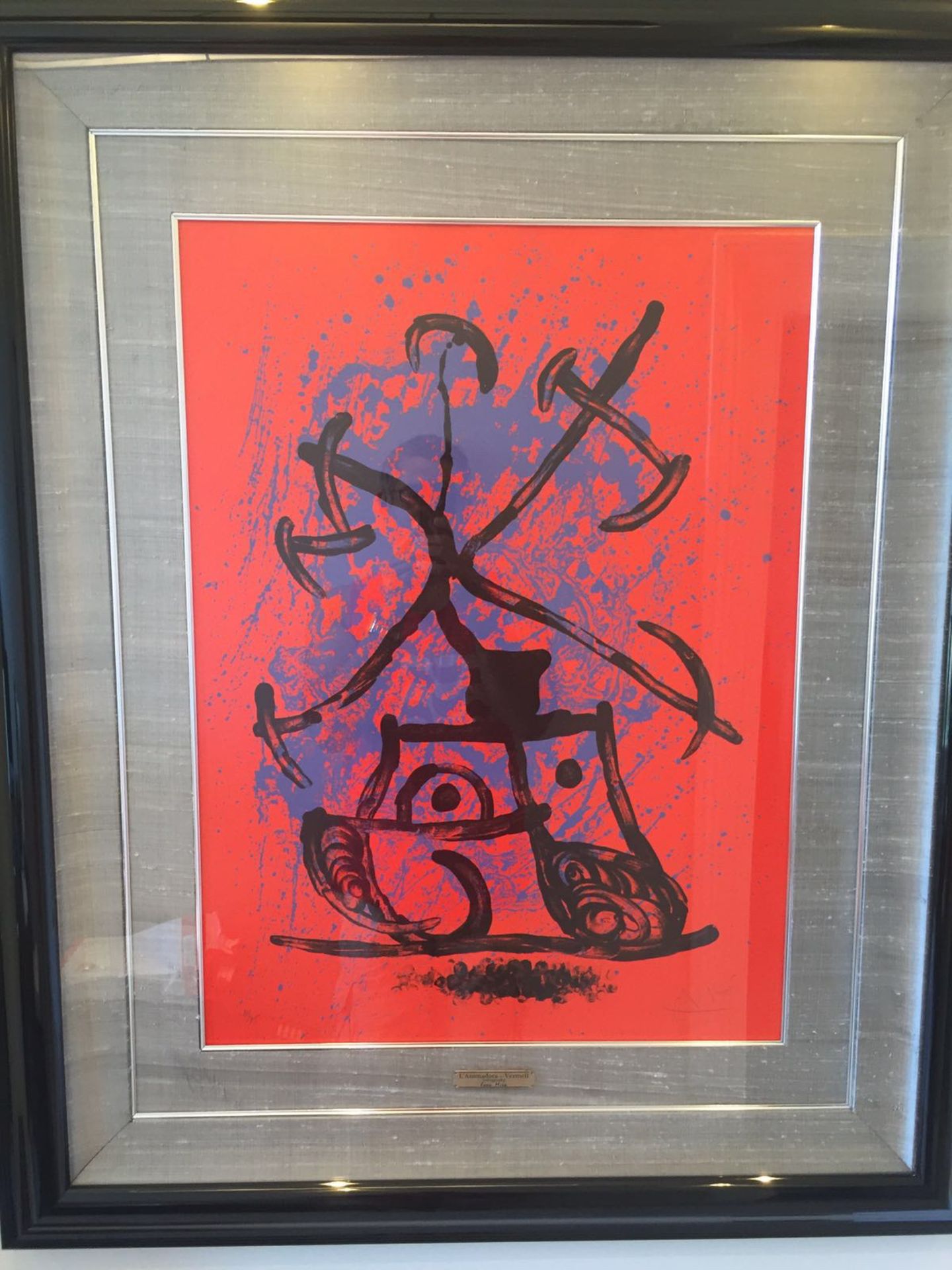 L'Animadora - Vermell by Miro (original Lithograph print number 10 of 75)