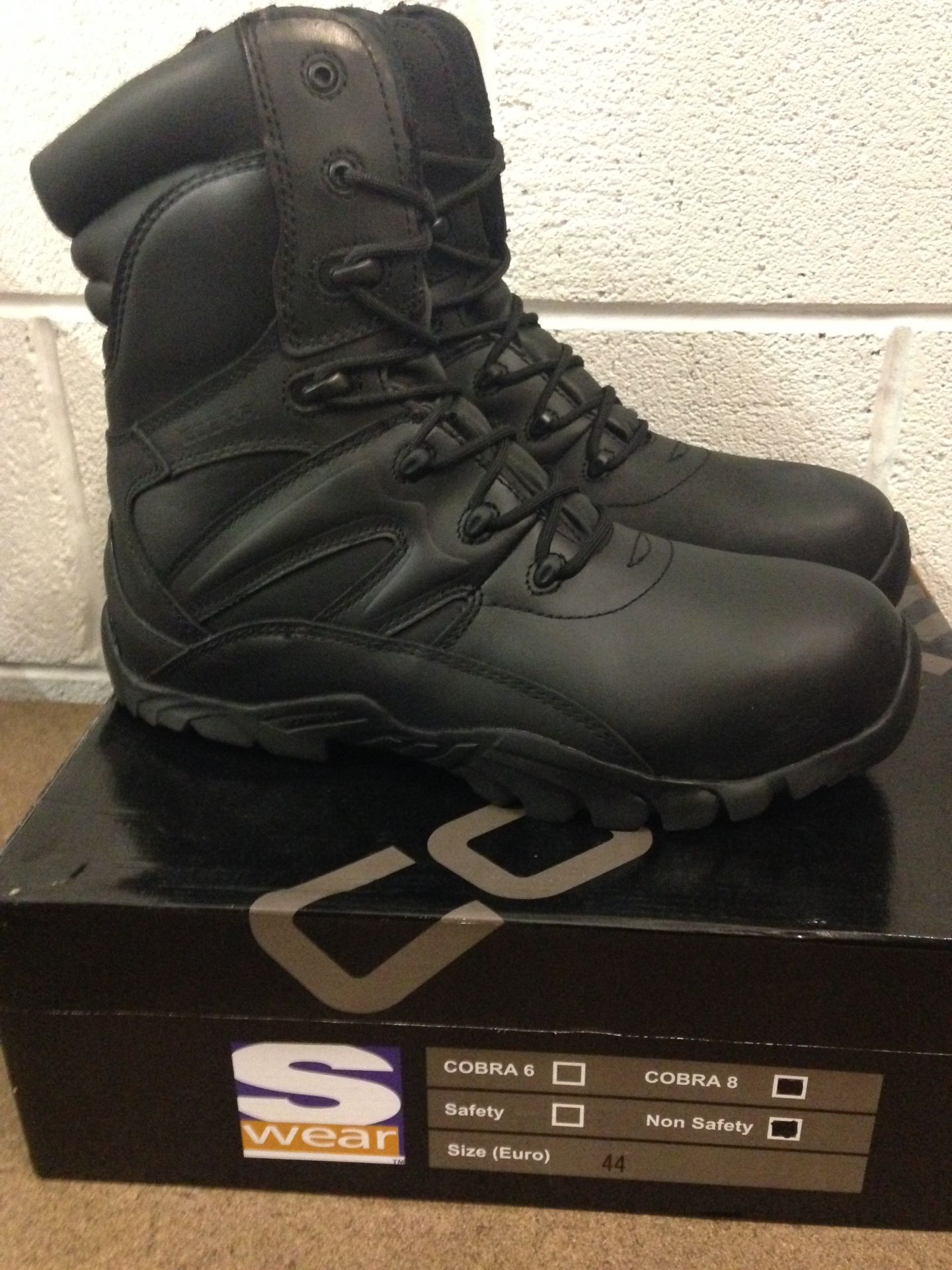 6 Pairs Cobra "8" Leather Boots