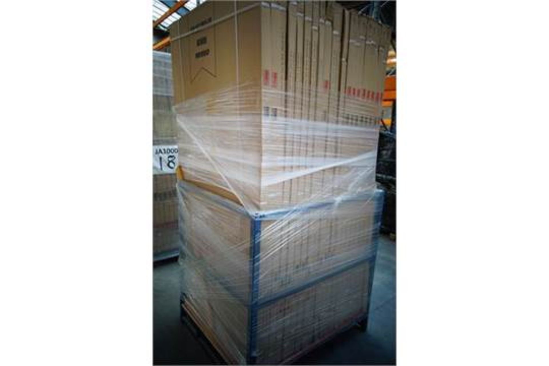 (B13) PALLET TO CONTAIN 13 x 760MM BATHROOM SIDE PANELS.