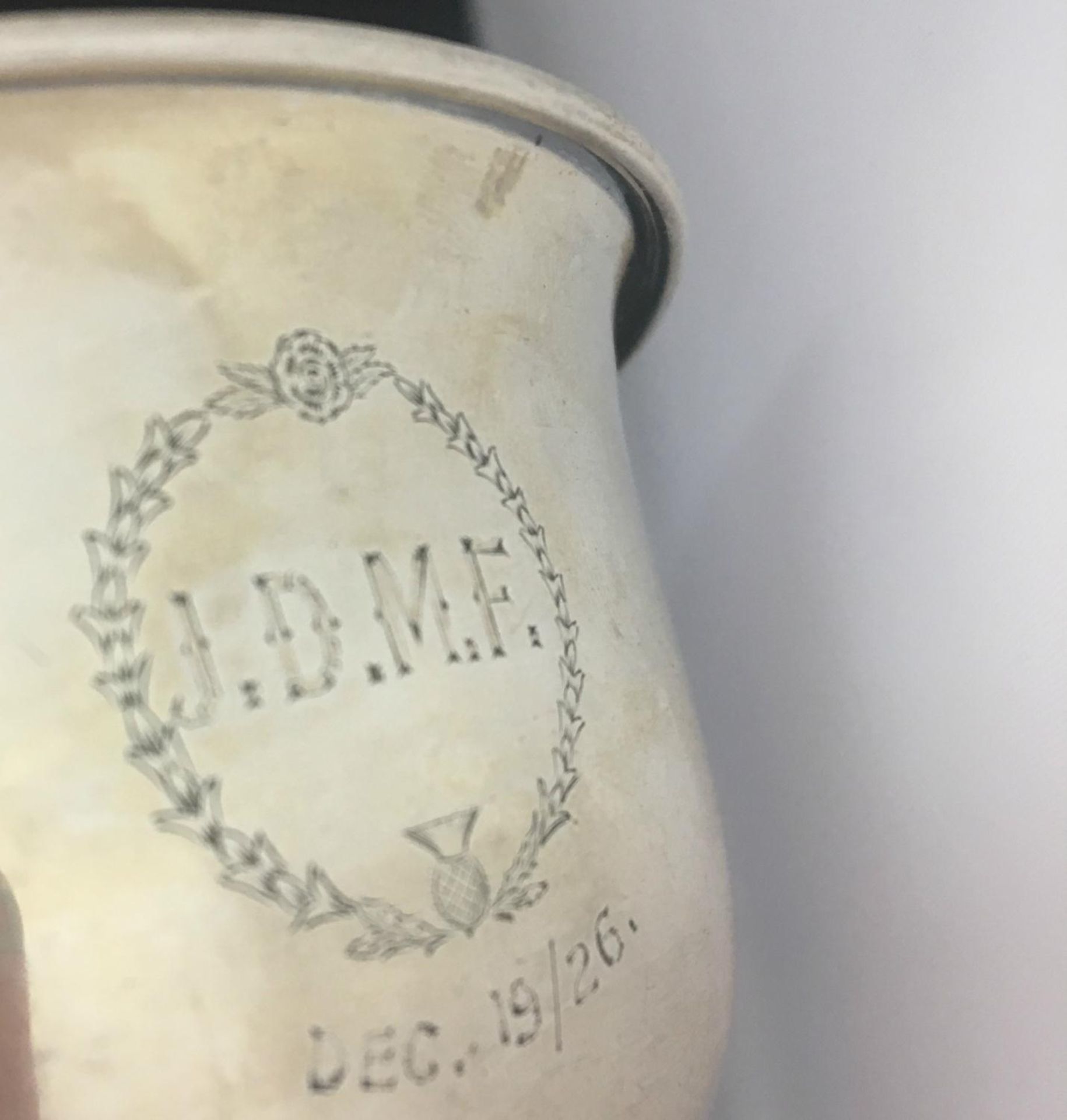 1920s silver bowl by George Unite & Sons. Birmingham hallmarks c1926. 10.5cm diameter. Weight 75g. - Image 2 of 3