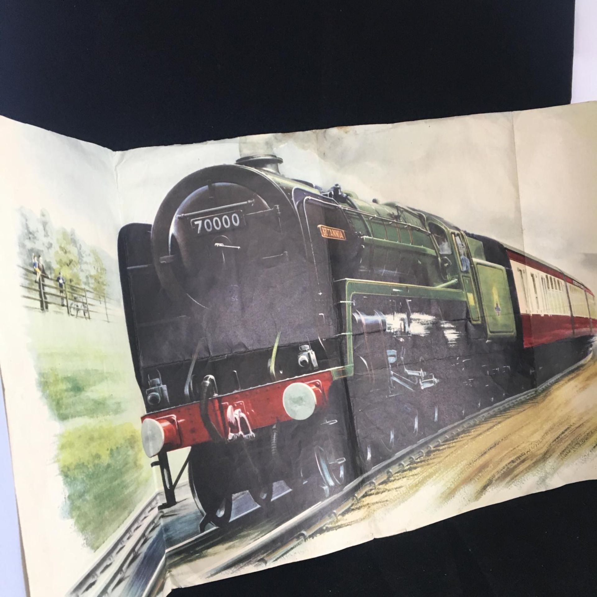 1950s Original British Railways Stock Poster Arthur Wolstenholme Steam Train. Glorious image of