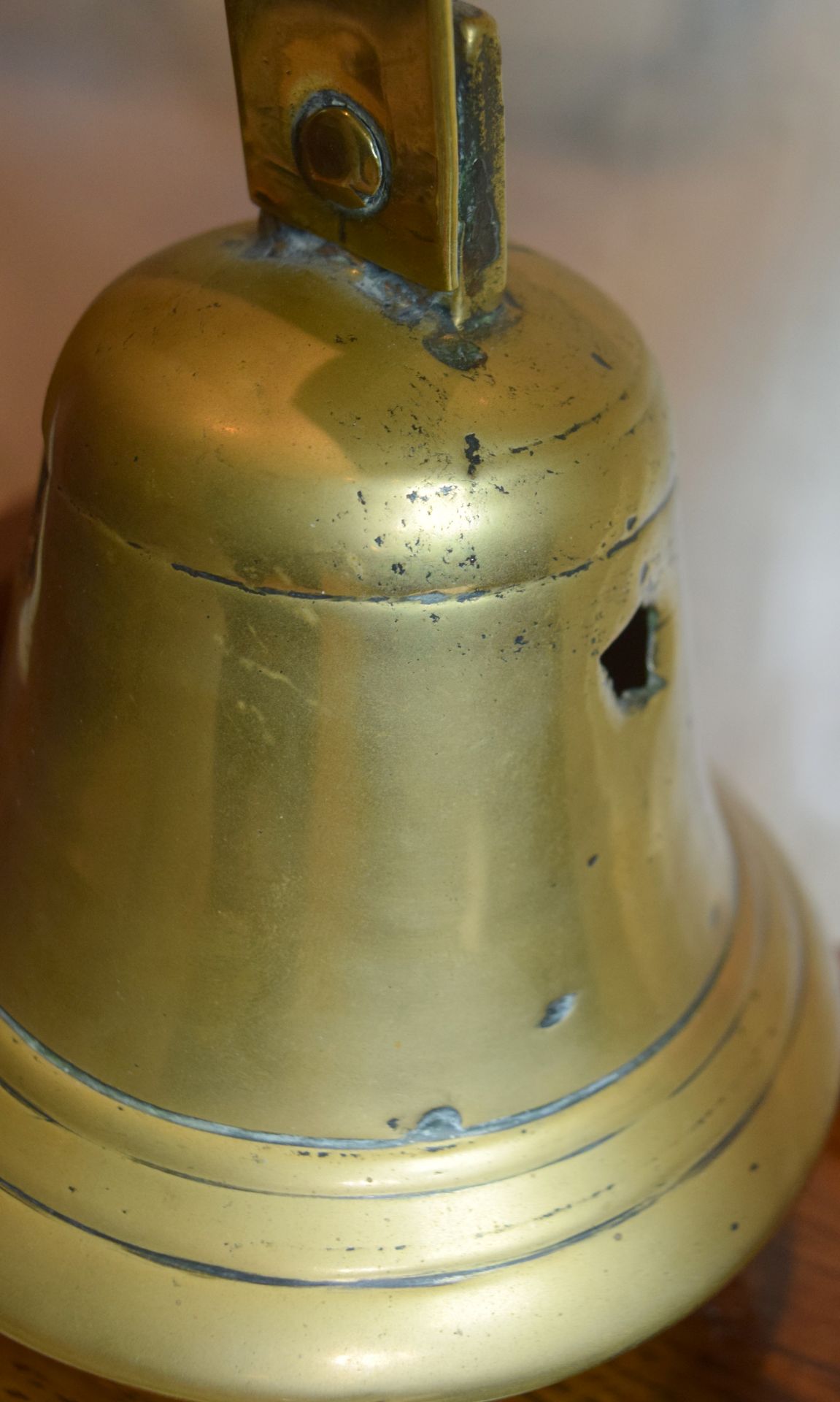 Unique WW1 Bullet Damaged Chateau Villers Brettoneux Bell - Image 3 of 6