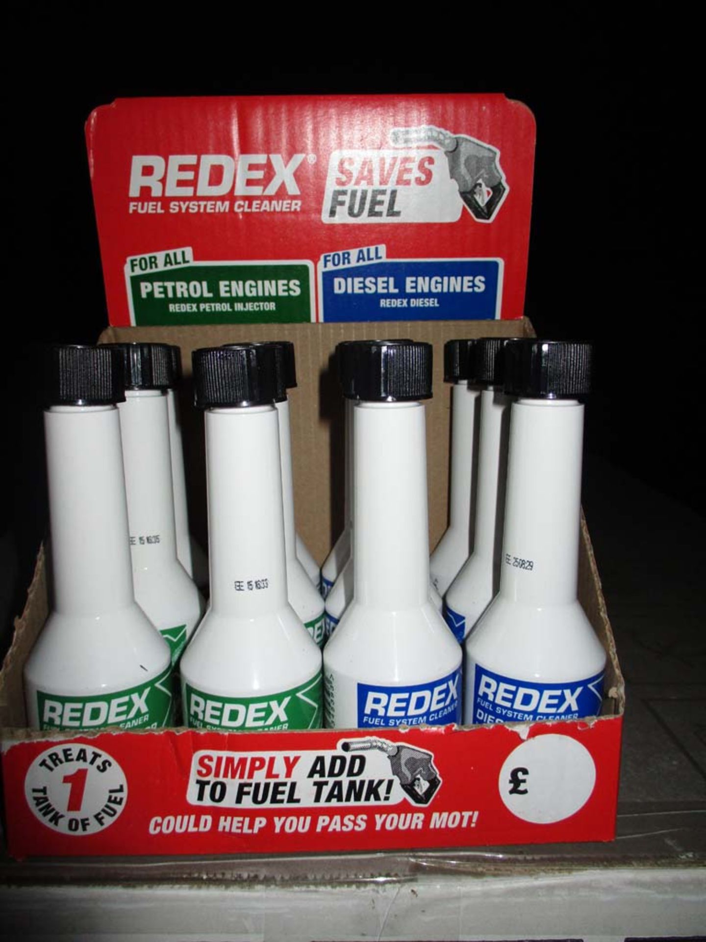 20.x cartons New and sealed redex 1 shot - 12pcs per carton 6 petrol / 6 diesel - unopened