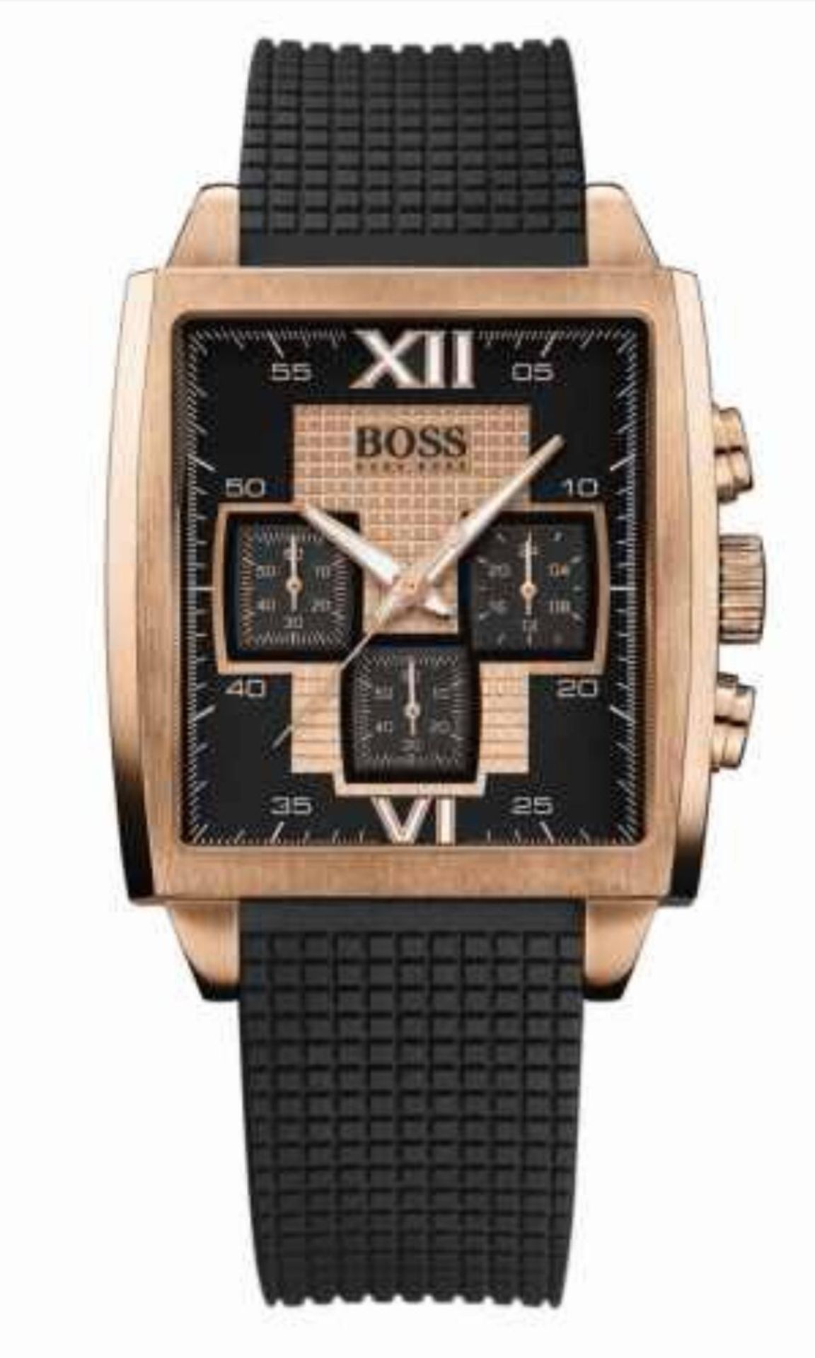 BRAND NEW HUGO BOSS 1512444, GENTS DESIGNER CHRONOGRAPH WATCH WITH ORIGINAL BOX AND BOOKLET - RRP £