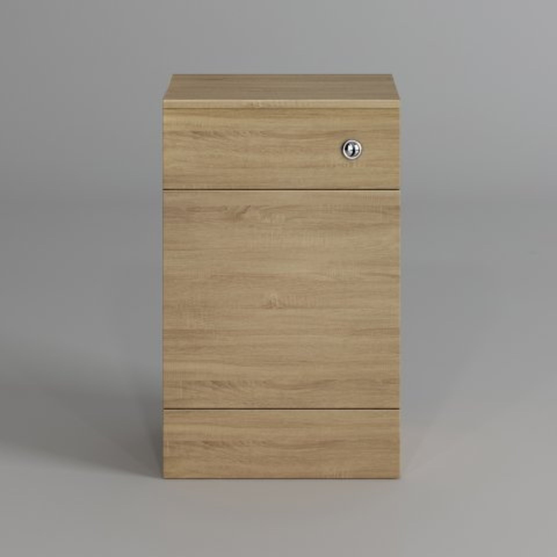 (H42) 500mm Harper Oak Effect Back To Wall Toilet Unit. RRP £199.99. This beautifully produced - Bild 2 aus 4