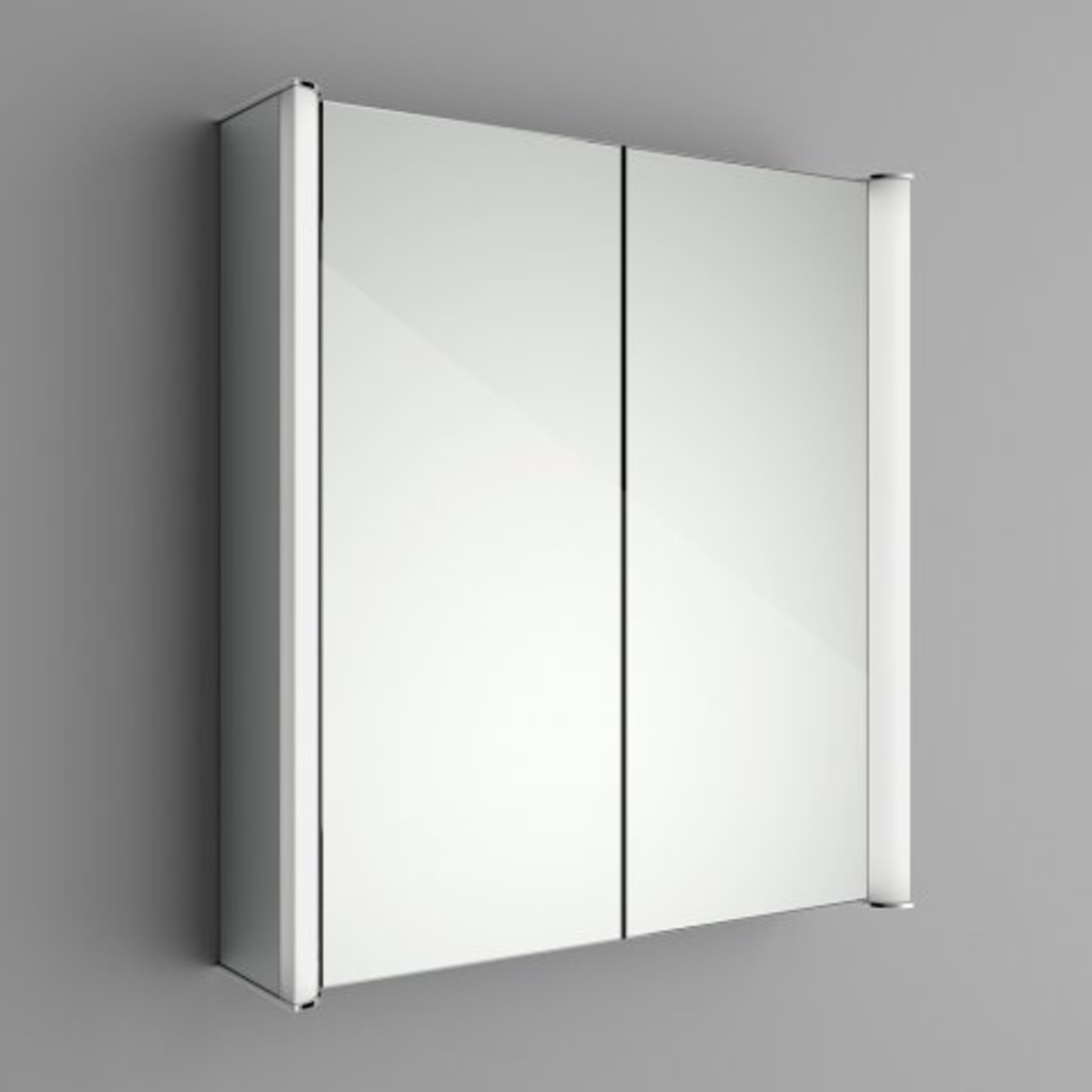 (H21) 600x650mm Bloom Illuminated LED Mirror Cabinet & Shaver Socket. RRP £649.99. LED Power The LED - Image 5 of 5