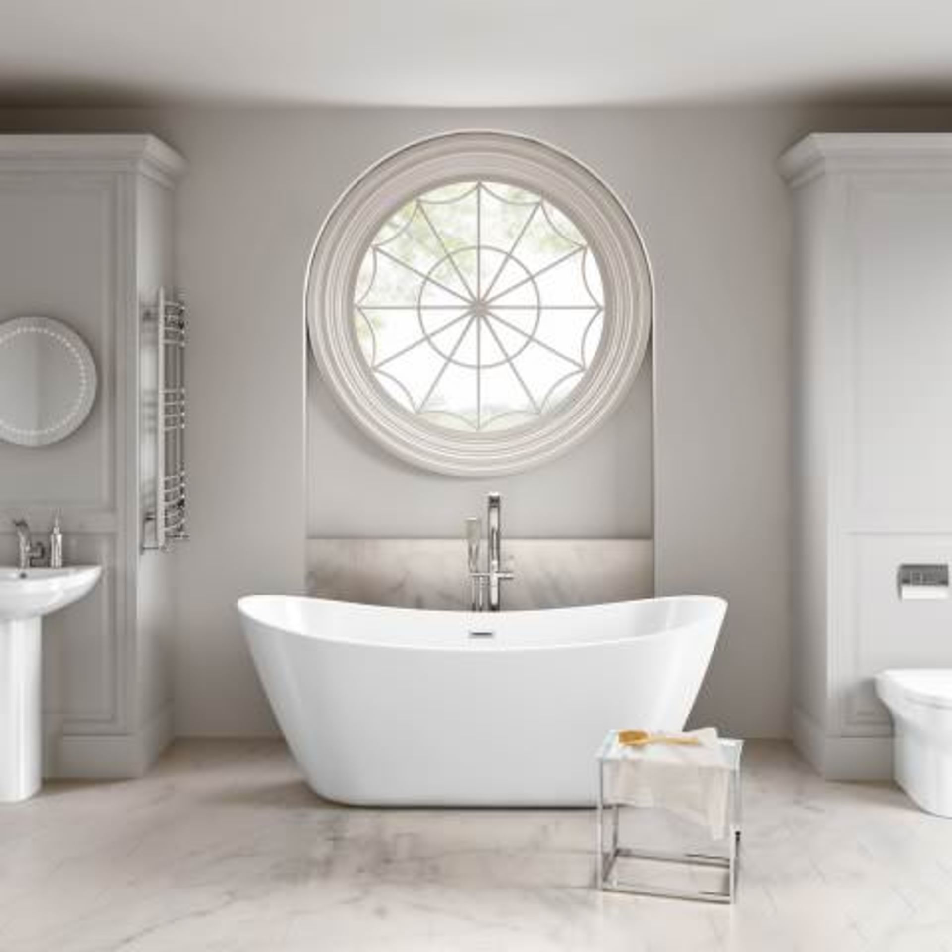 (H2) 1830mmx710mm Caitlyn Freestanding Bath - Large. RRP £1,499. Showcasing contemporary clean lines - Image 2 of 4