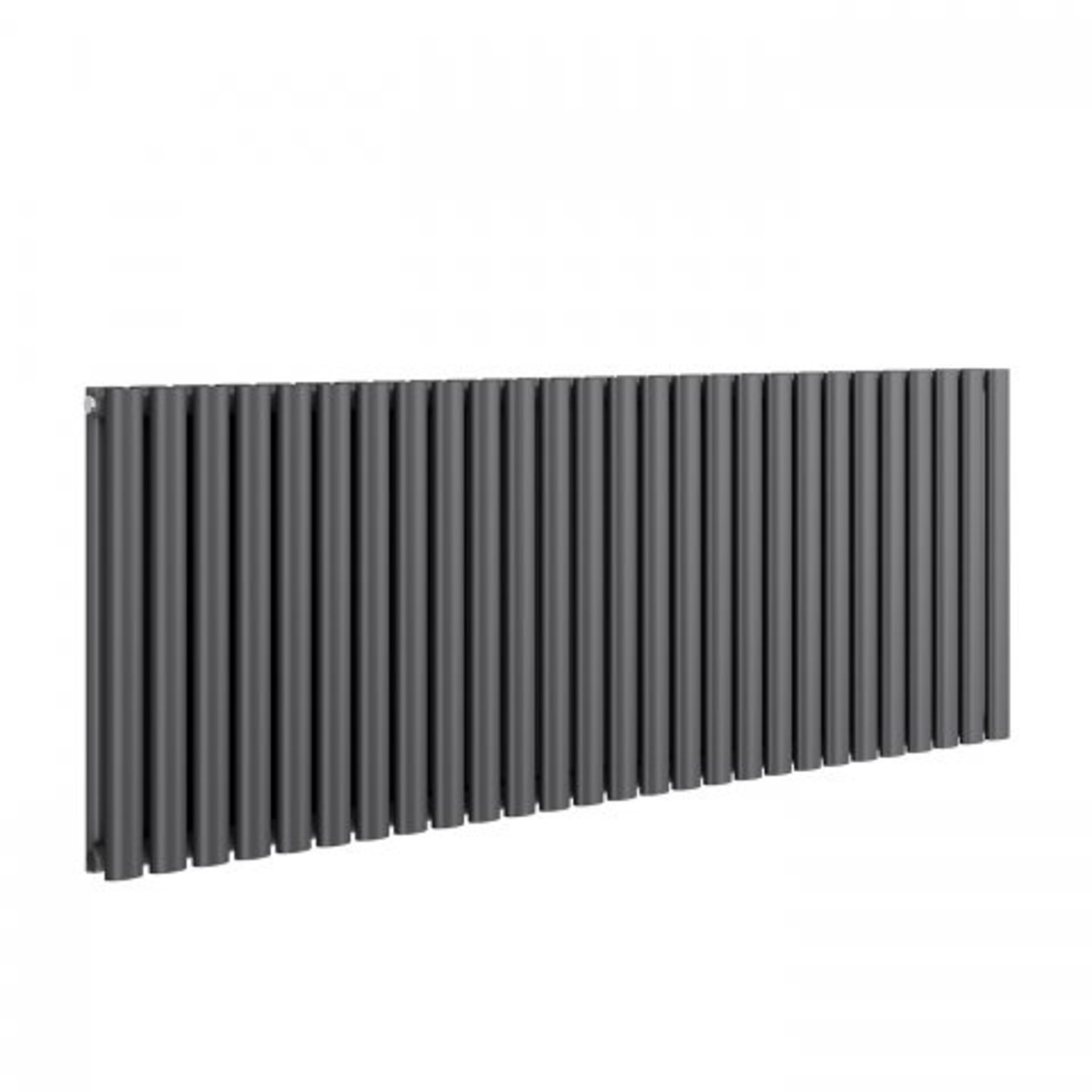 (H9) : 600x1620mm Anthracite Double Panel Oval Tube Horizontal Radiator - Huntington Finest. RRP £ - Image 5 of 5