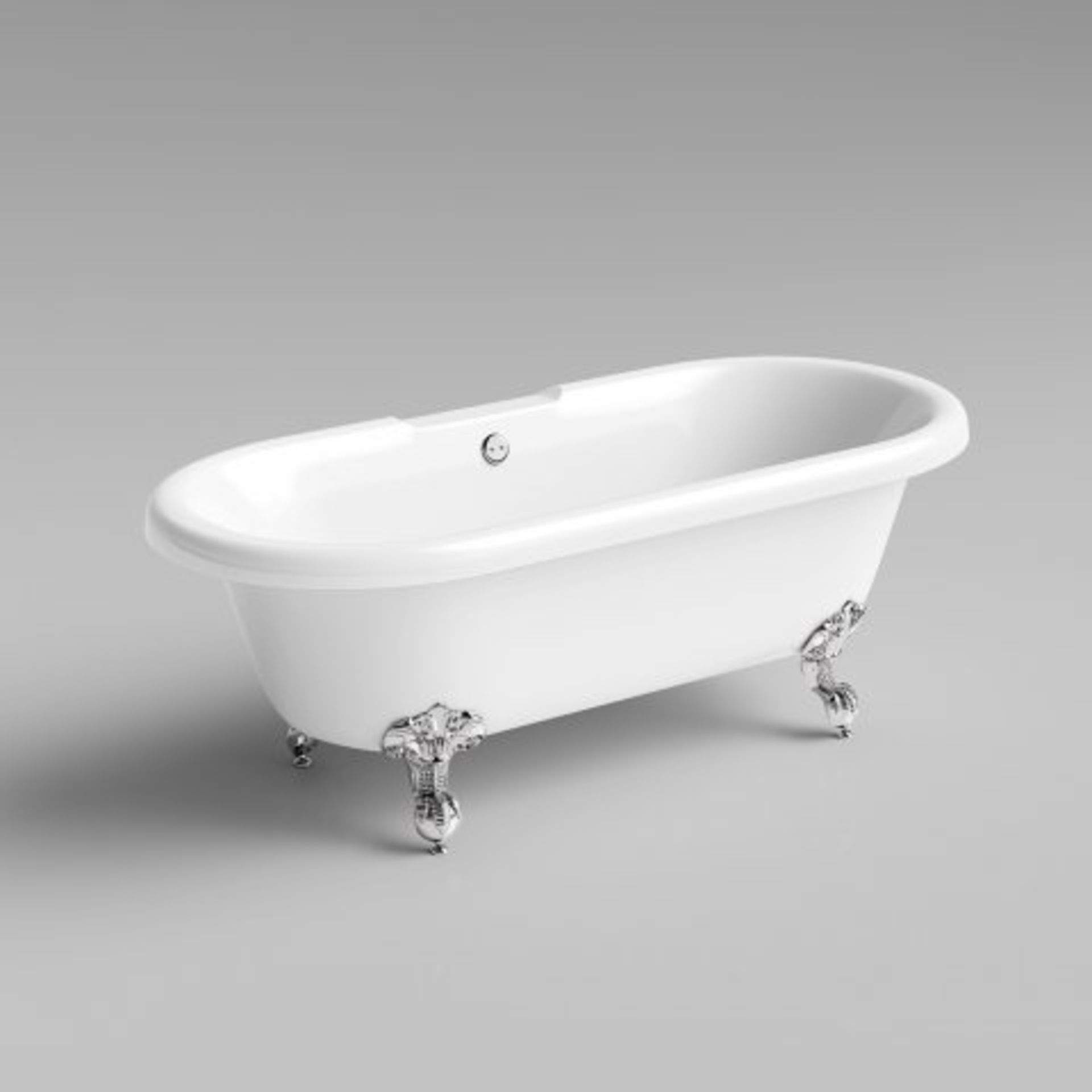 (H4) 1700mm Victoria Traditional Roll Top Bath - Ball Feet - Large. RRP £799.99. This stunning - Image 3 of 4