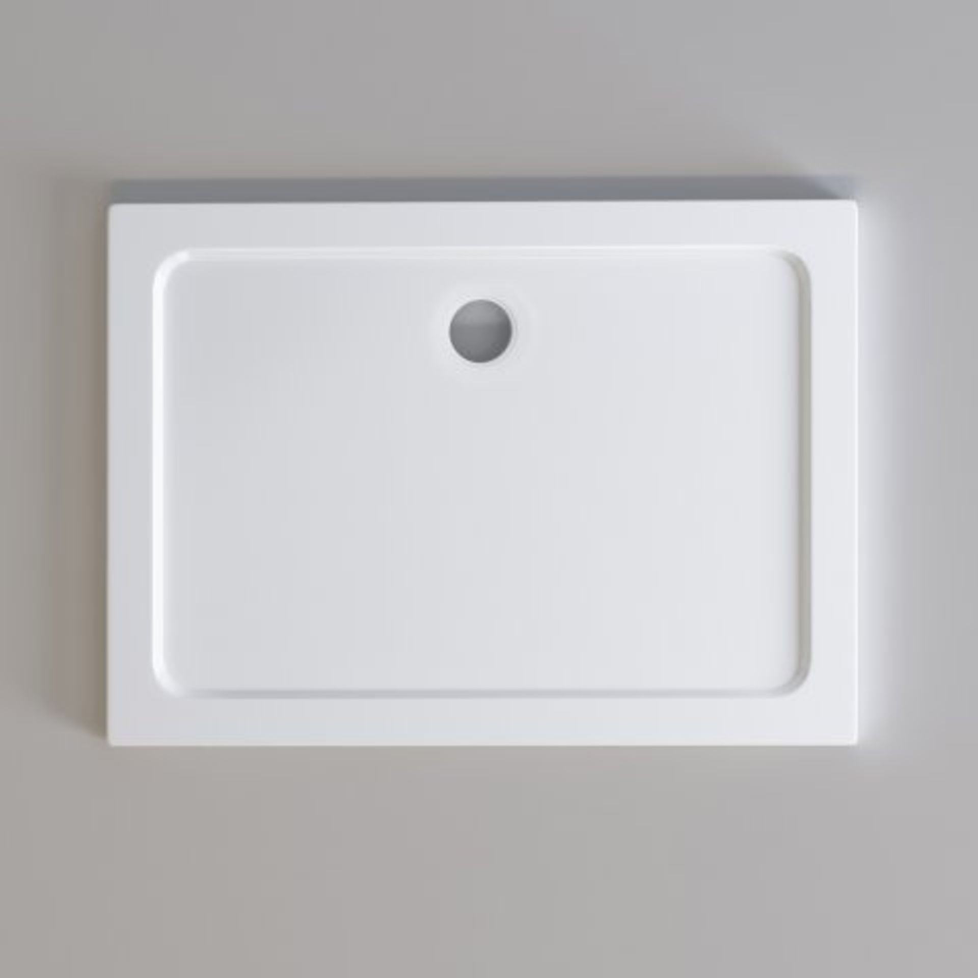 (H53) 1100x800mm Rectangular Ultra Slim Stone Shower Tray. RRP £274.99. Designed and made - Image 2 of 3