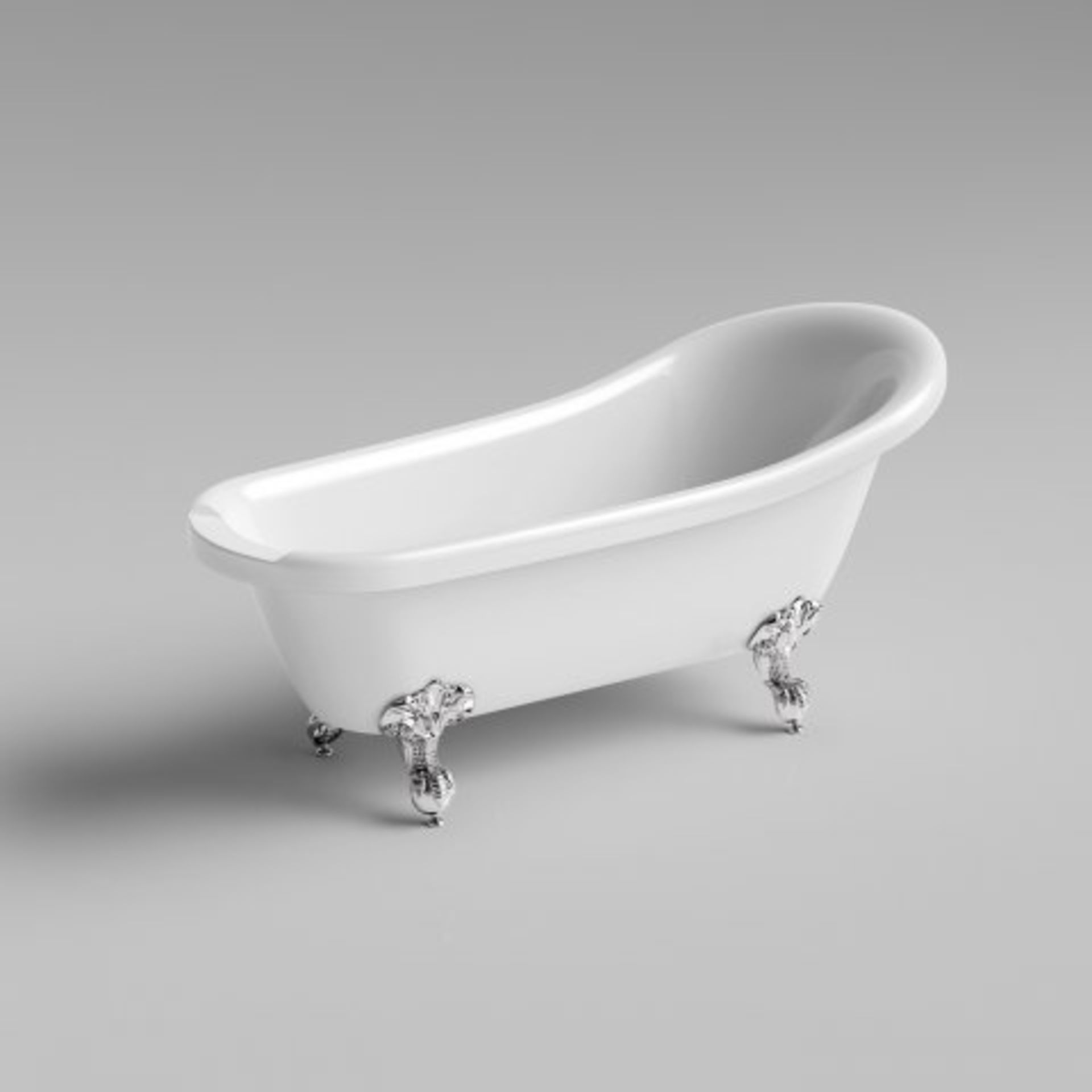 (H7) 1700mm Victoria Traditional Roll Top Slipper Bath - Ball Feet - Large. RRP £799.99. Create - Image 3 of 4