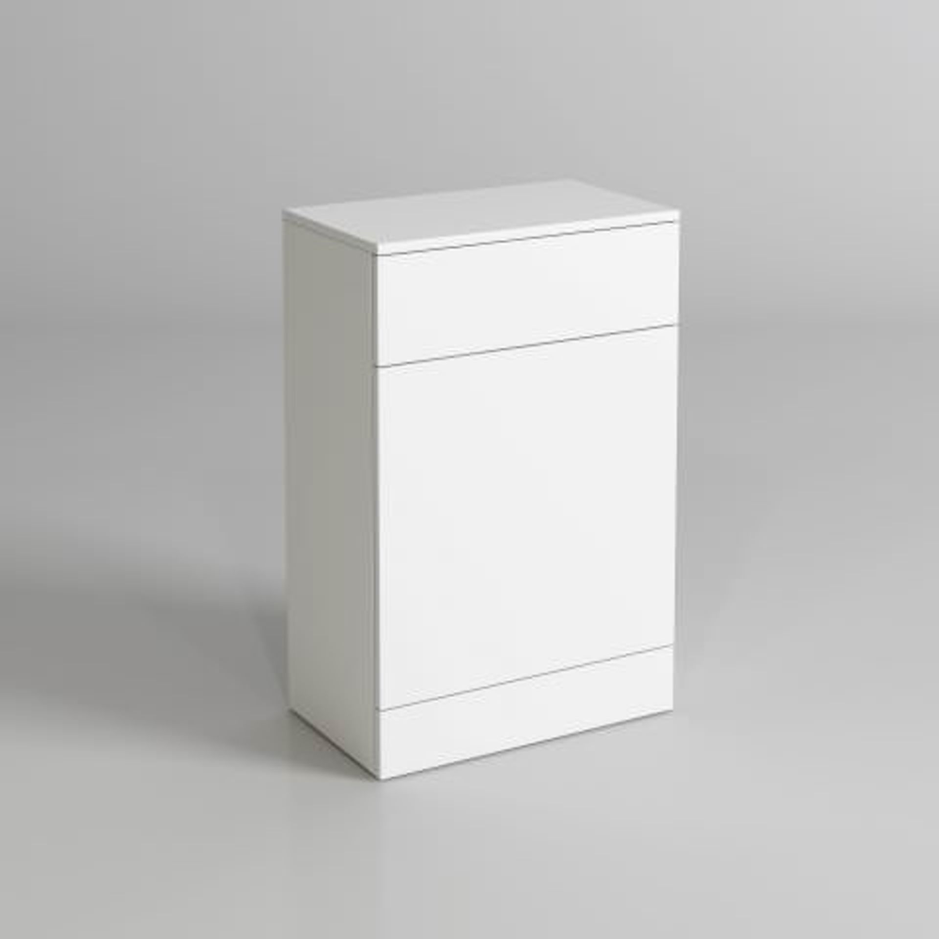 (H44) 300mm Blanc Matte White Back To Wall Toilet Unit. RRP £199.99. This beautifully produced