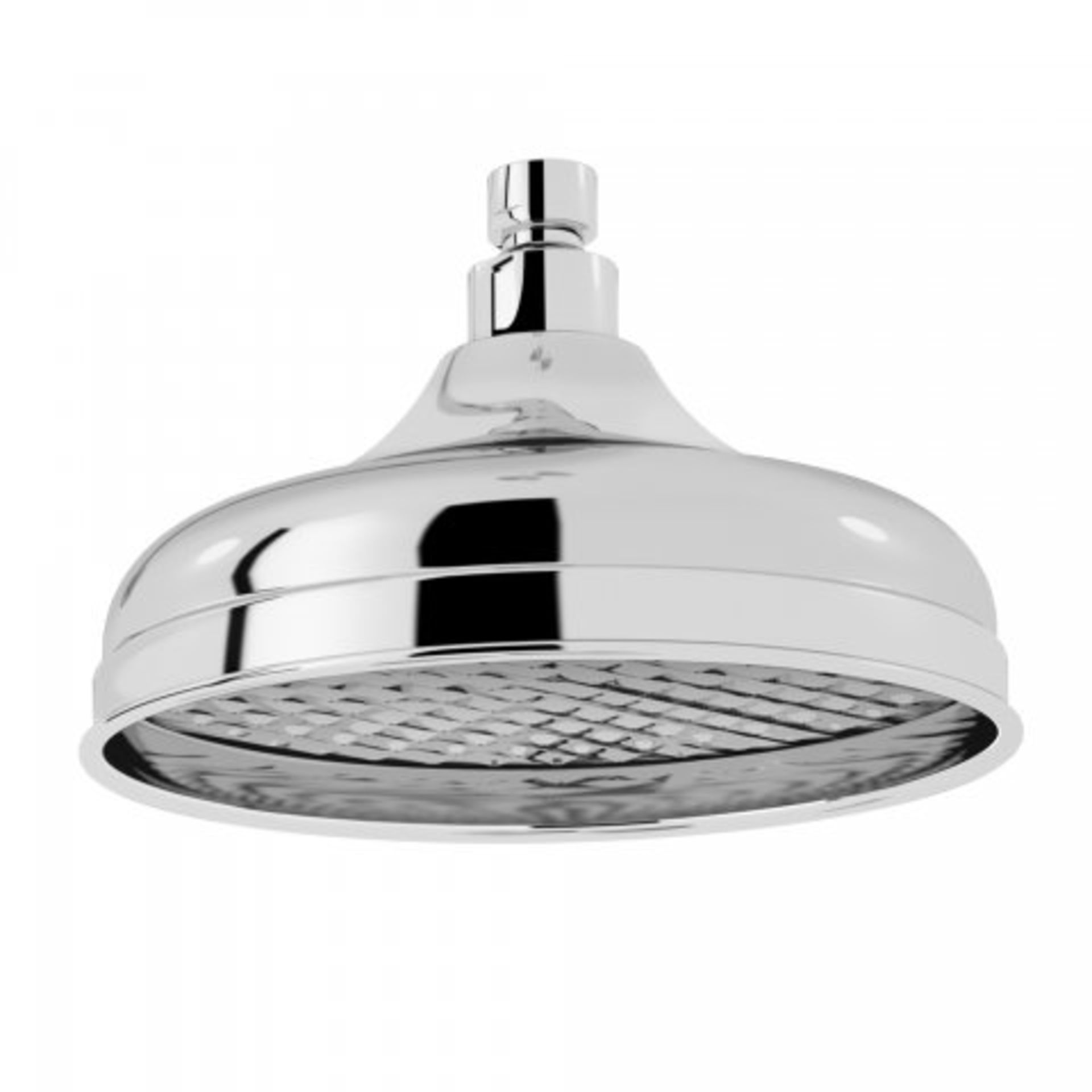 (J18) 205mm Traditional Rain Chrome Plated Solid Brass Shower Head - Finest Range Our stunning 205mm