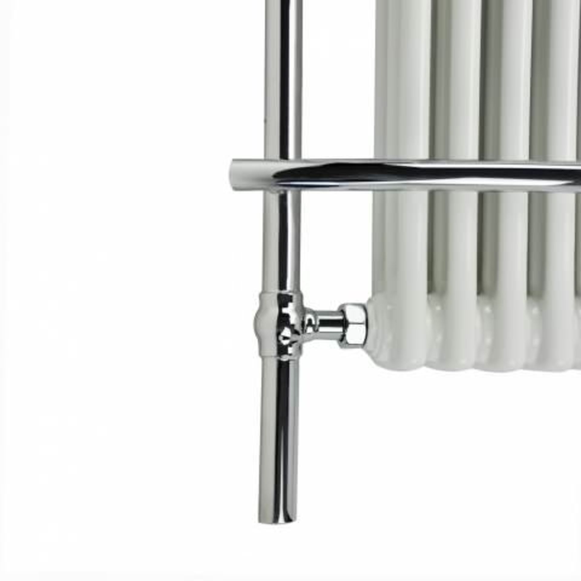 (H12) 1000x635mm Traditional White Wall Mounted Towel Rail Radiator - Victoria Premium. RRP £719.99. - Image 5 of 5