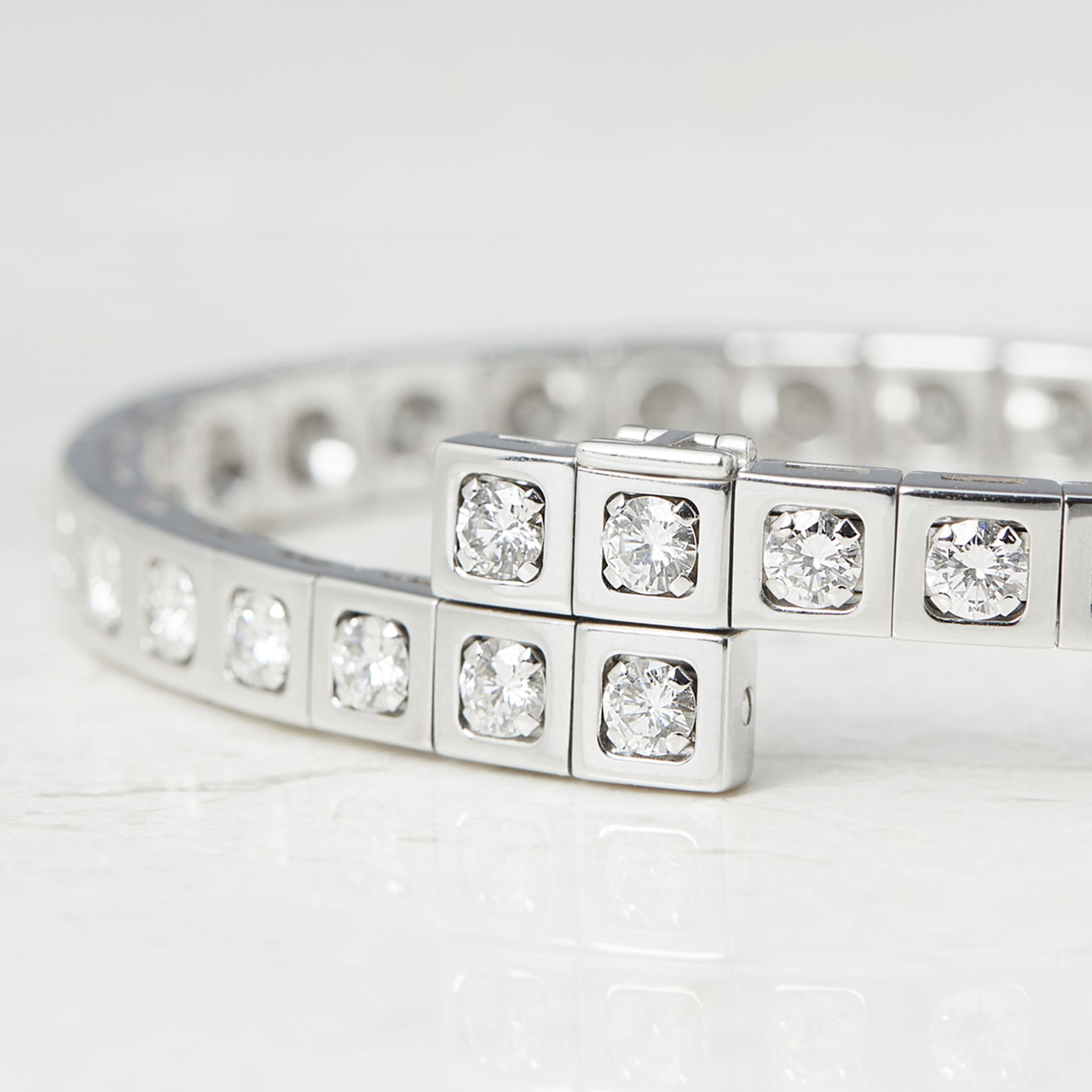 Cartier, 18k White Gold 6.00ct Diamond Tectonique Bracelet - Image 4 of 9