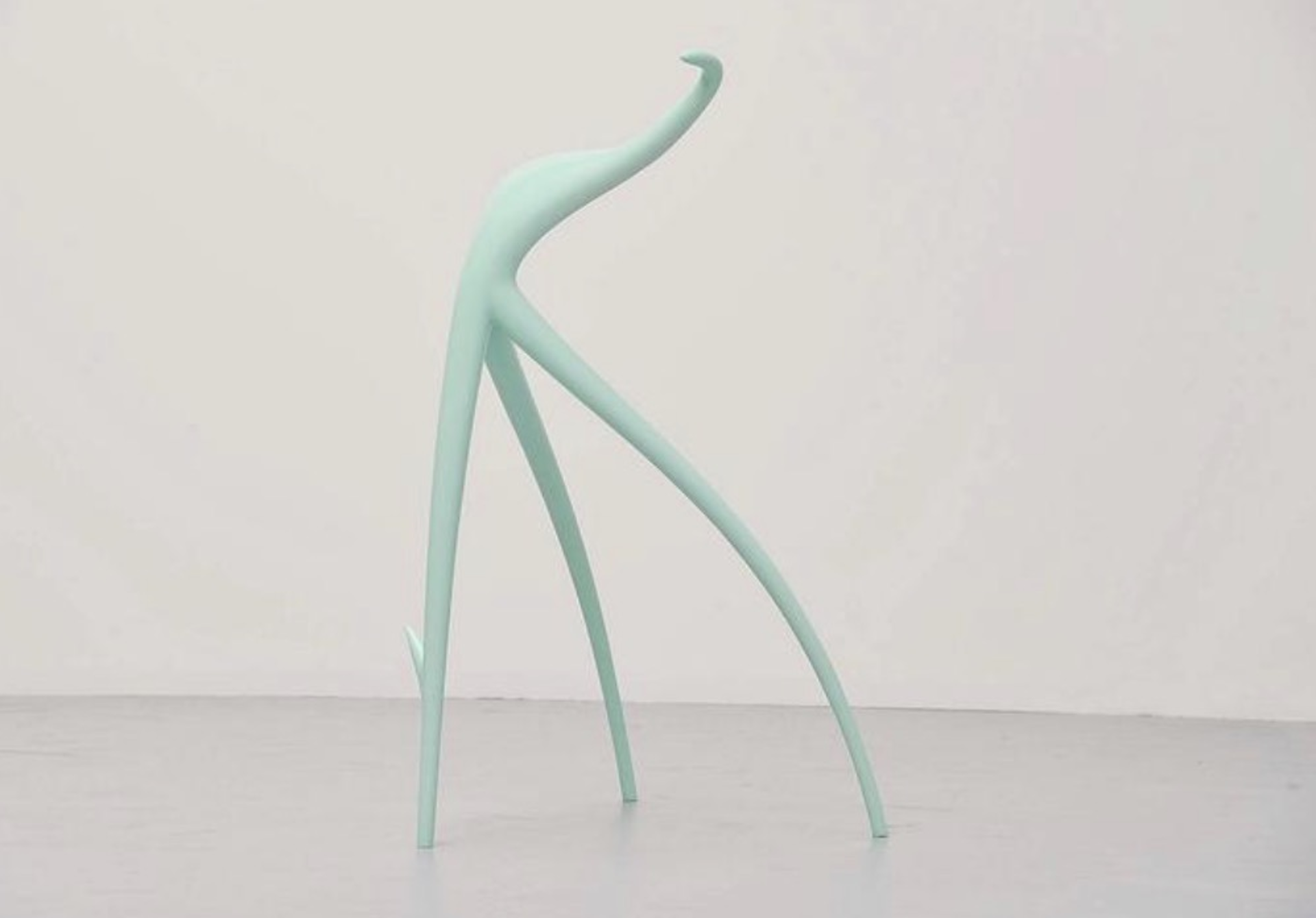 Beautiful sculptural stool designed by Philippe Starck