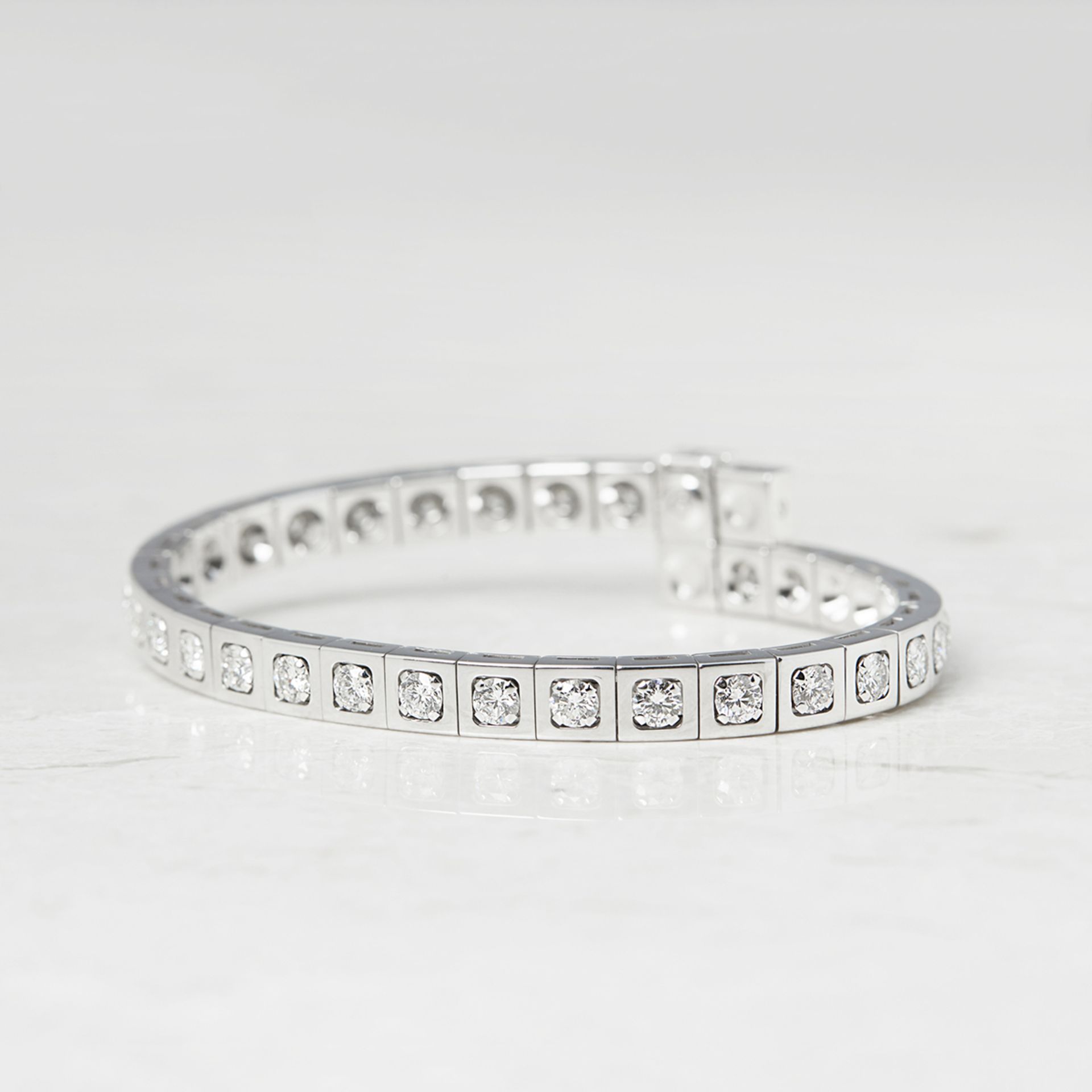 Cartier, 18k White Gold 6.00ct Diamond Tectonique Bracelet - Image 2 of 9
