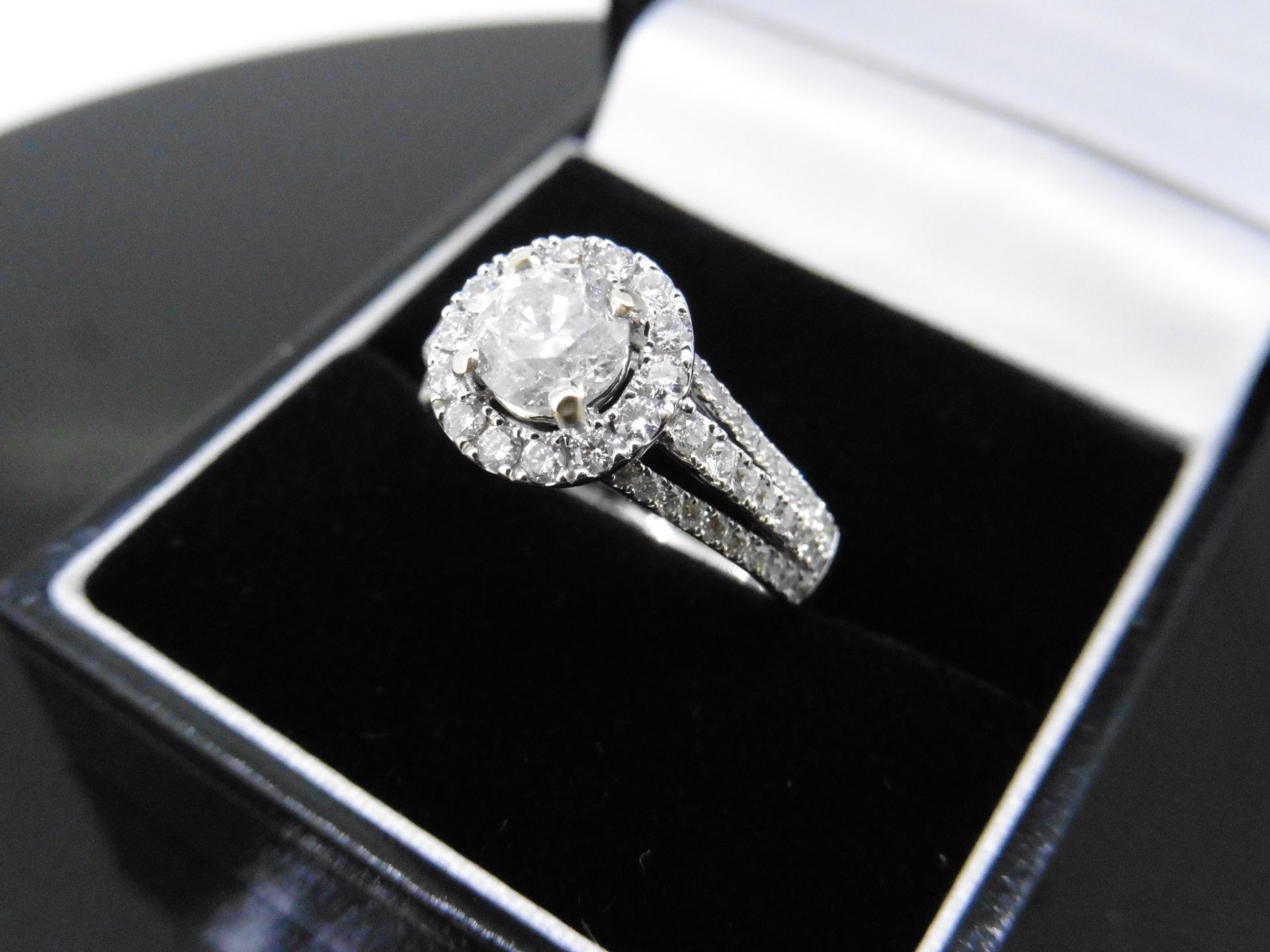 0.96ct diamond set solitaire ring set with a brilliant cut diamond in the centre weighing 0.96ct