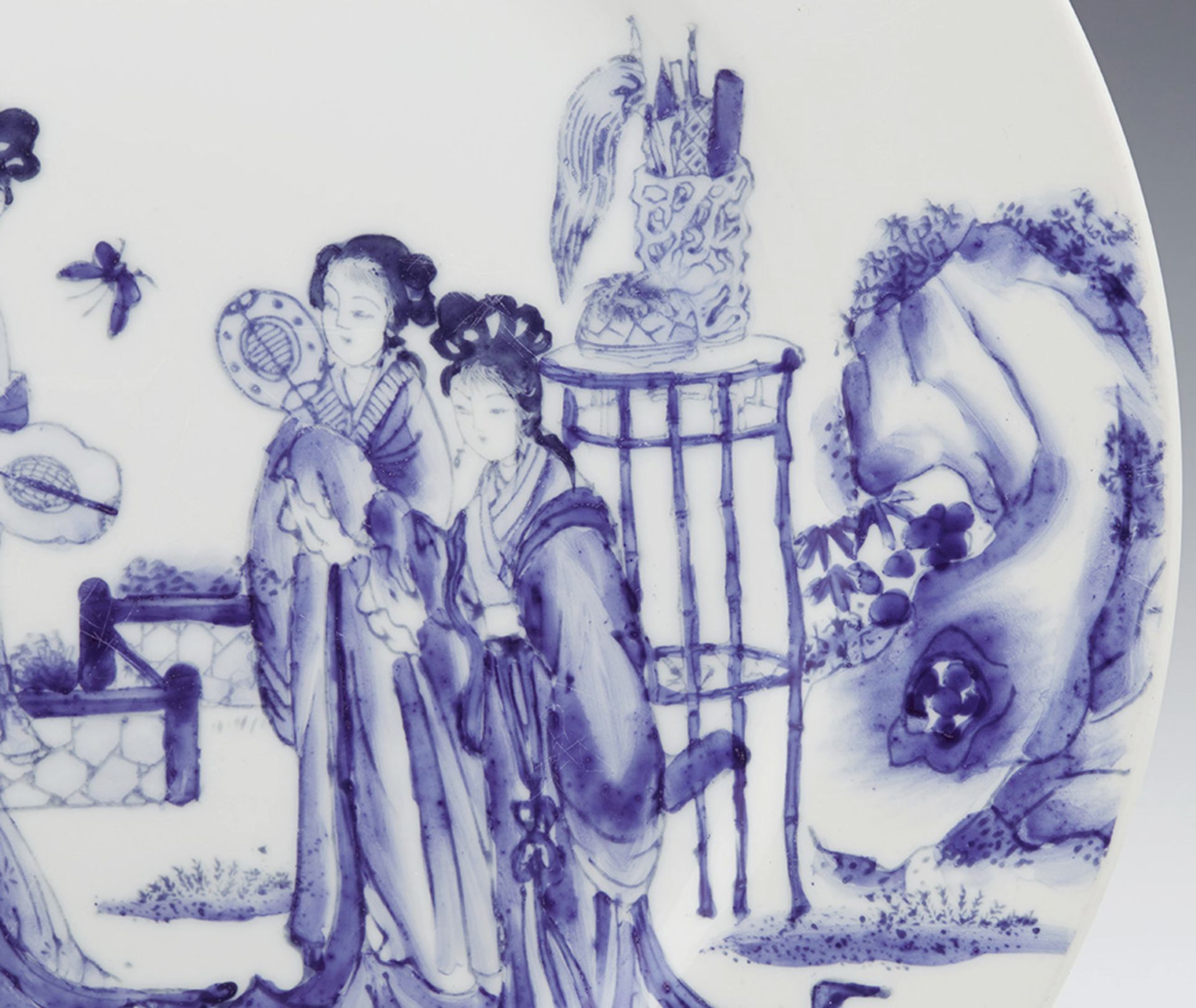 CHINESE REPUBLIC PERIOD BLUE & WHITE PLATE 20TH C. - Image 3 of 9
