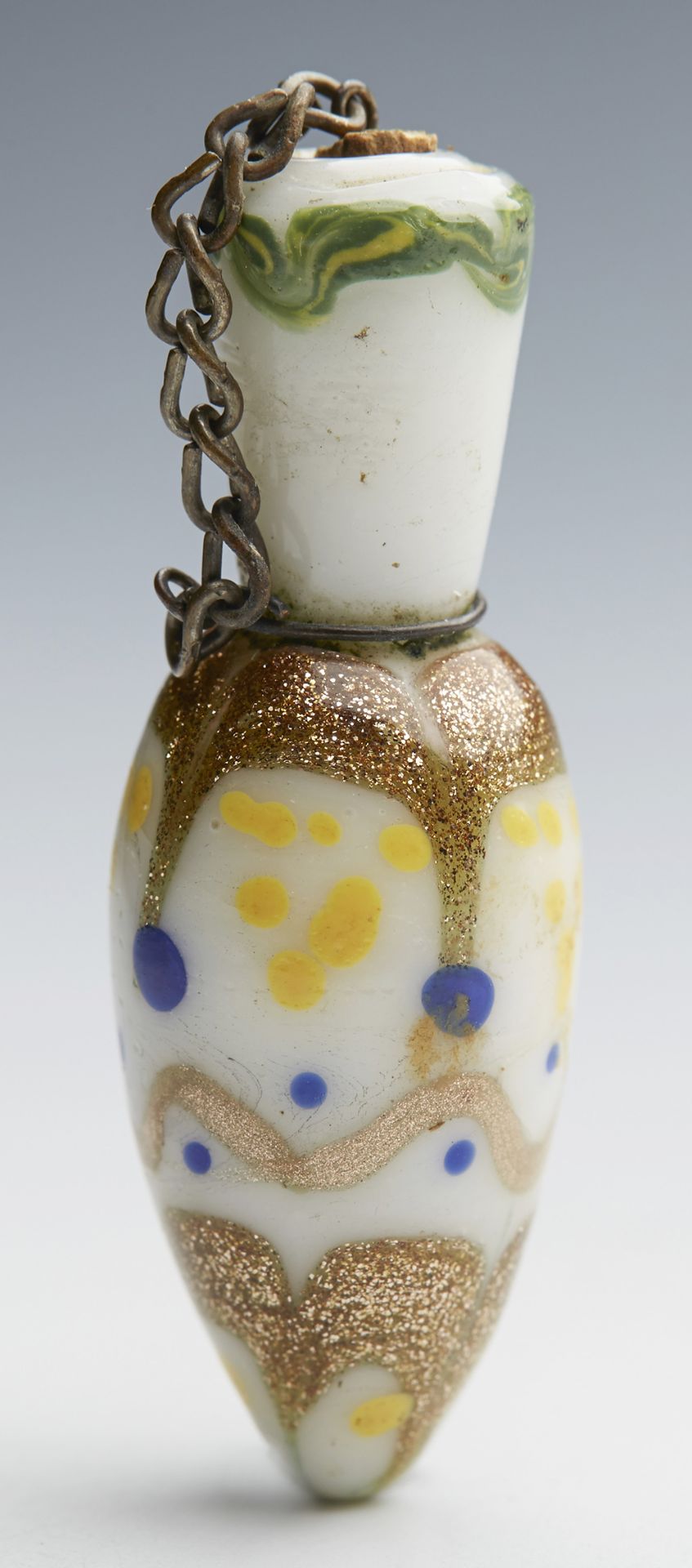 ANTIQUE VENETIAN WHITE GLASS SCENT BOTTLE 19TH C. - Image 7 of 11