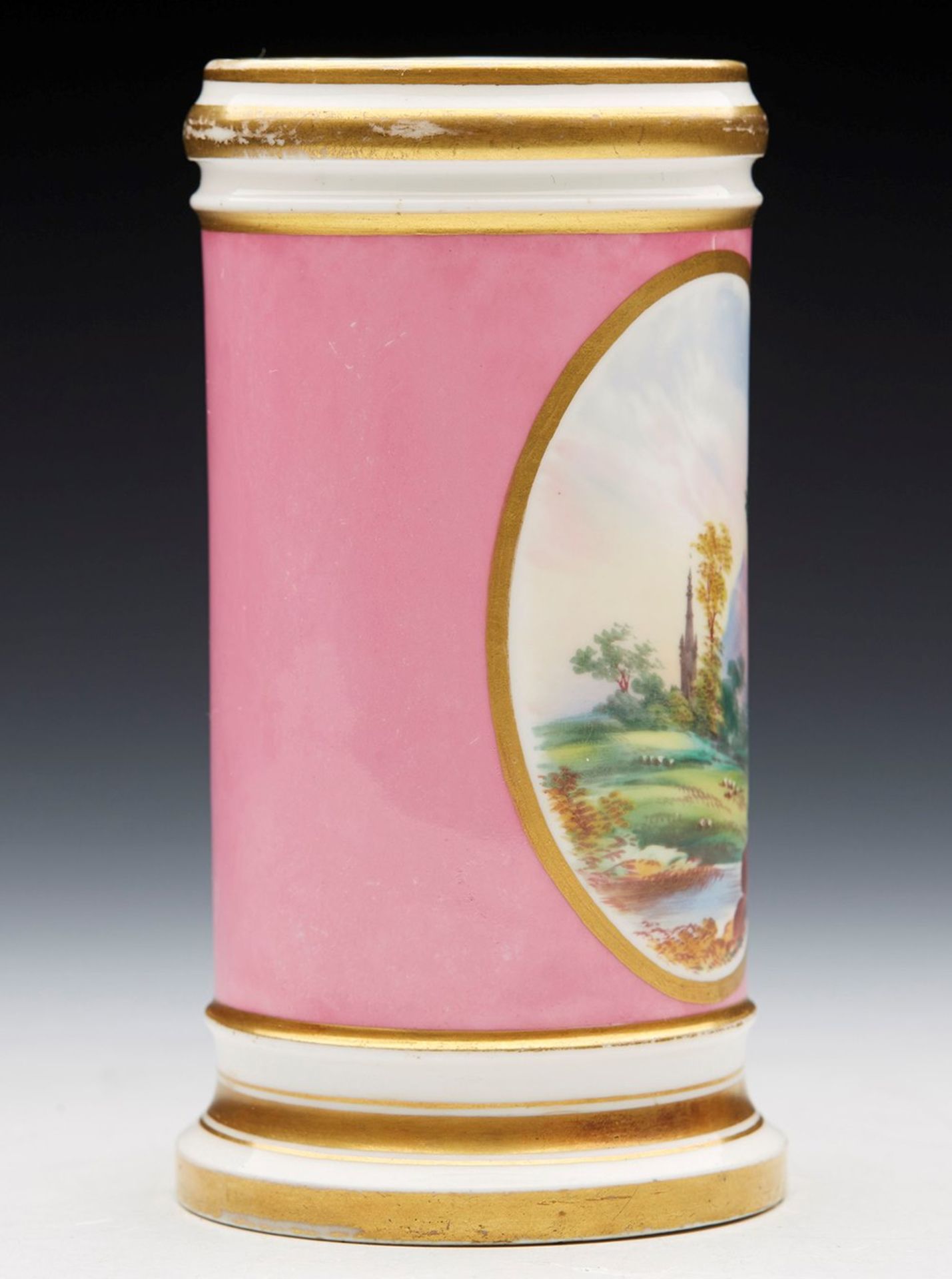 ANTIQUE ENGLISH TOPOGRAPHICAL SPILL VASE EARLY 19TH C. - Image 3 of 7