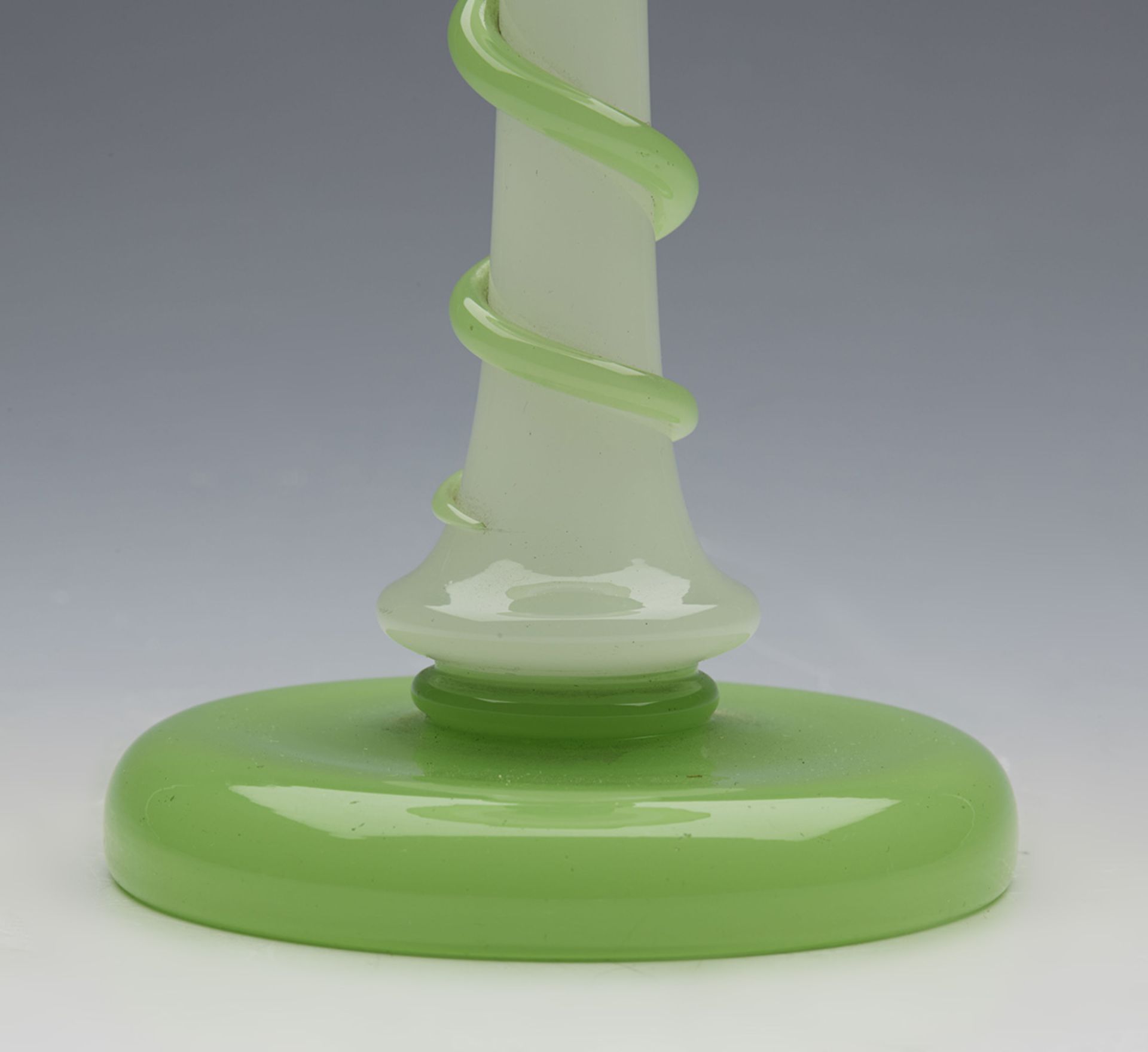 ANTIQUE FRENCH OPALINE GLASS STAND 19TH C. - Image 3 of 6