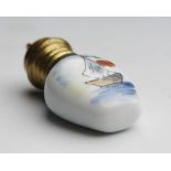 ANTIQUE MINIATURE SCENT BOTTLE WITH SAILING BOAT 19TH C.