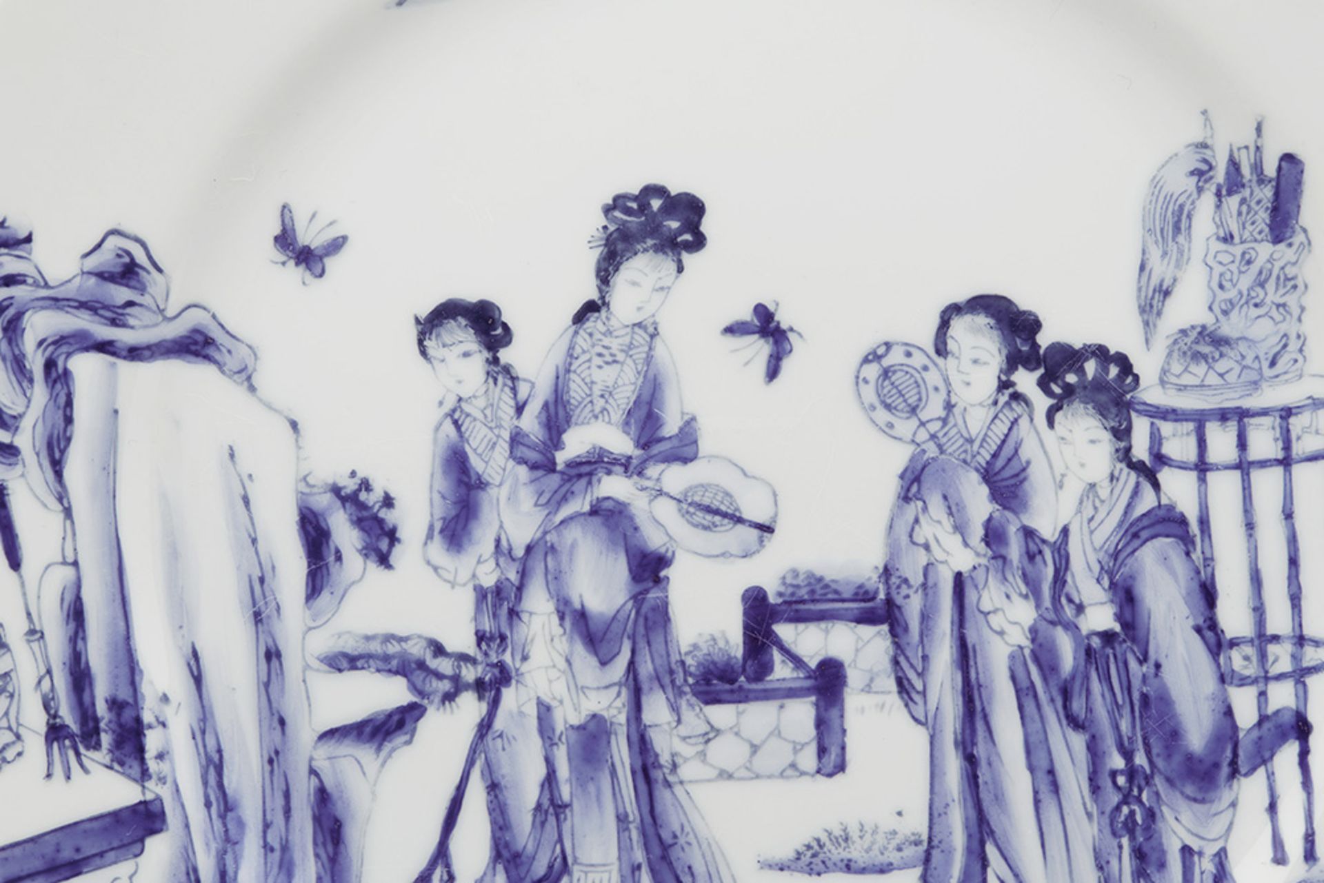 CHINESE REPUBLIC PERIOD BLUE & WHITE PLATE 20TH C. - Image 2 of 9