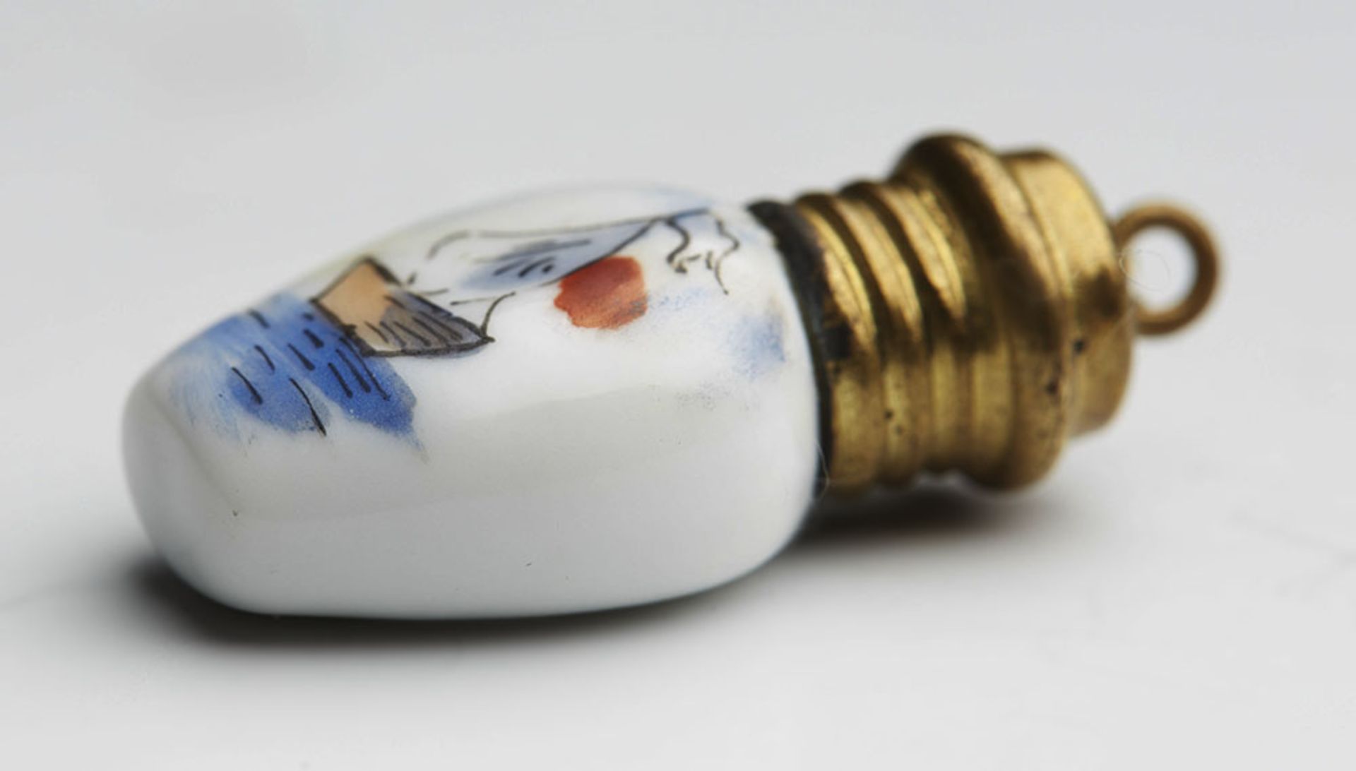 ANTIQUE MINIATURE SCENT BOTTLE WITH SAILING BOAT 19TH C. - Image 4 of 8