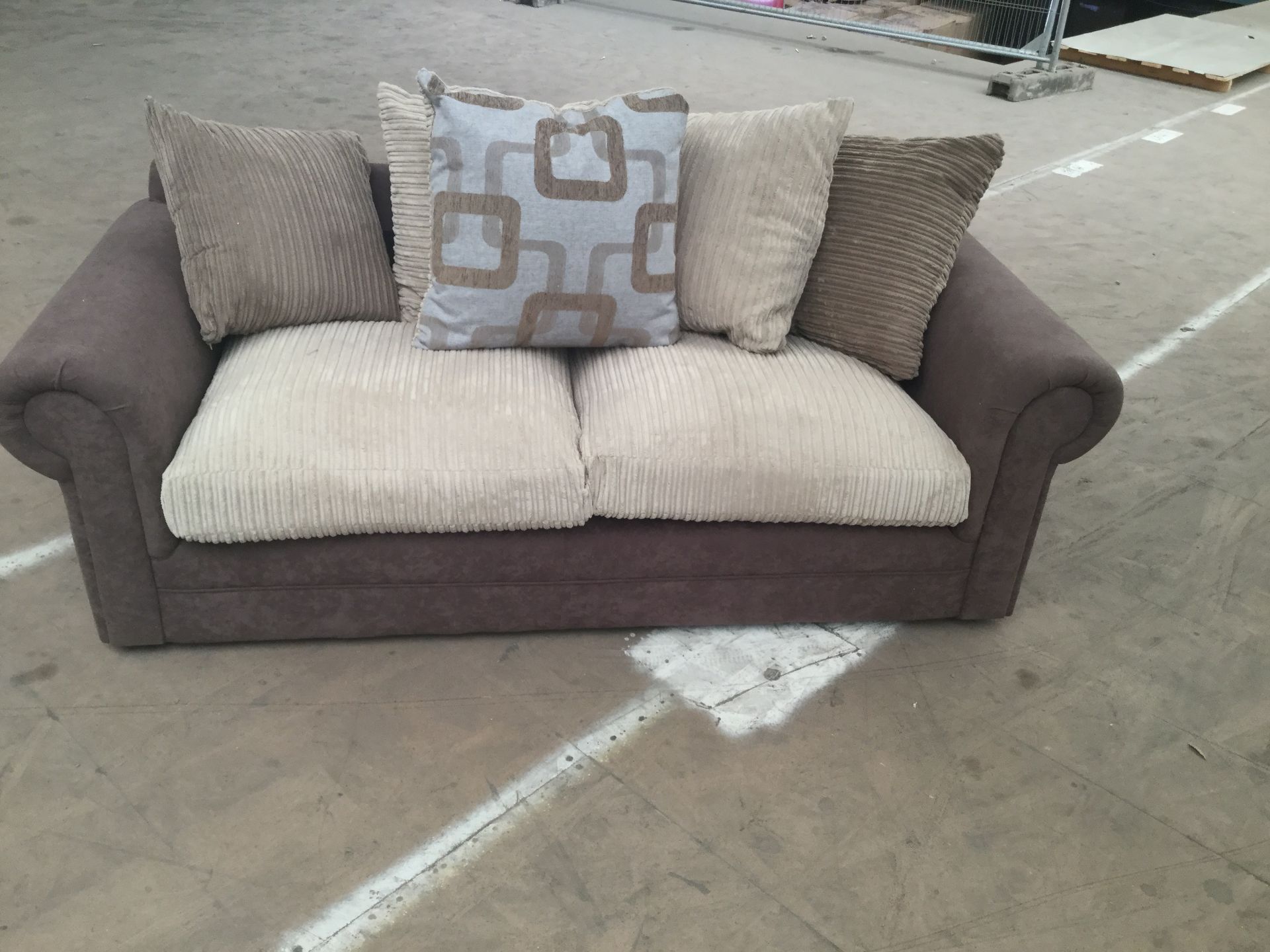 Brand new direct from the manufacturers 3 seater and 2 seater Rebecca sofas designed with a brown