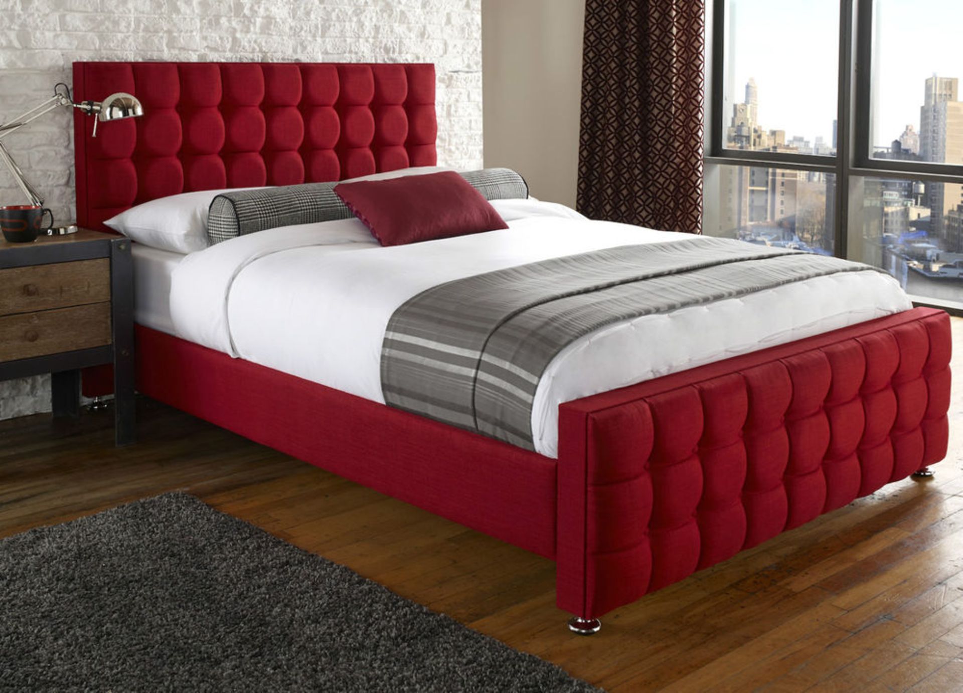 Brand new boxed direct from the manufacturers the 5'0 kingsize hestia rhapsody bedstead is furmanacs